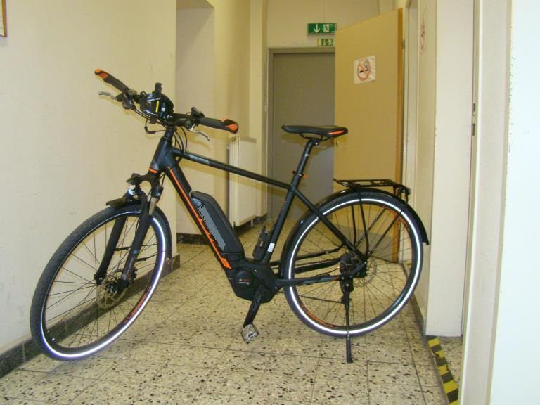 Die Polizei wurde durch die rücksichtslose Fahrweise auf den Fahrraddieb aufmerksam.