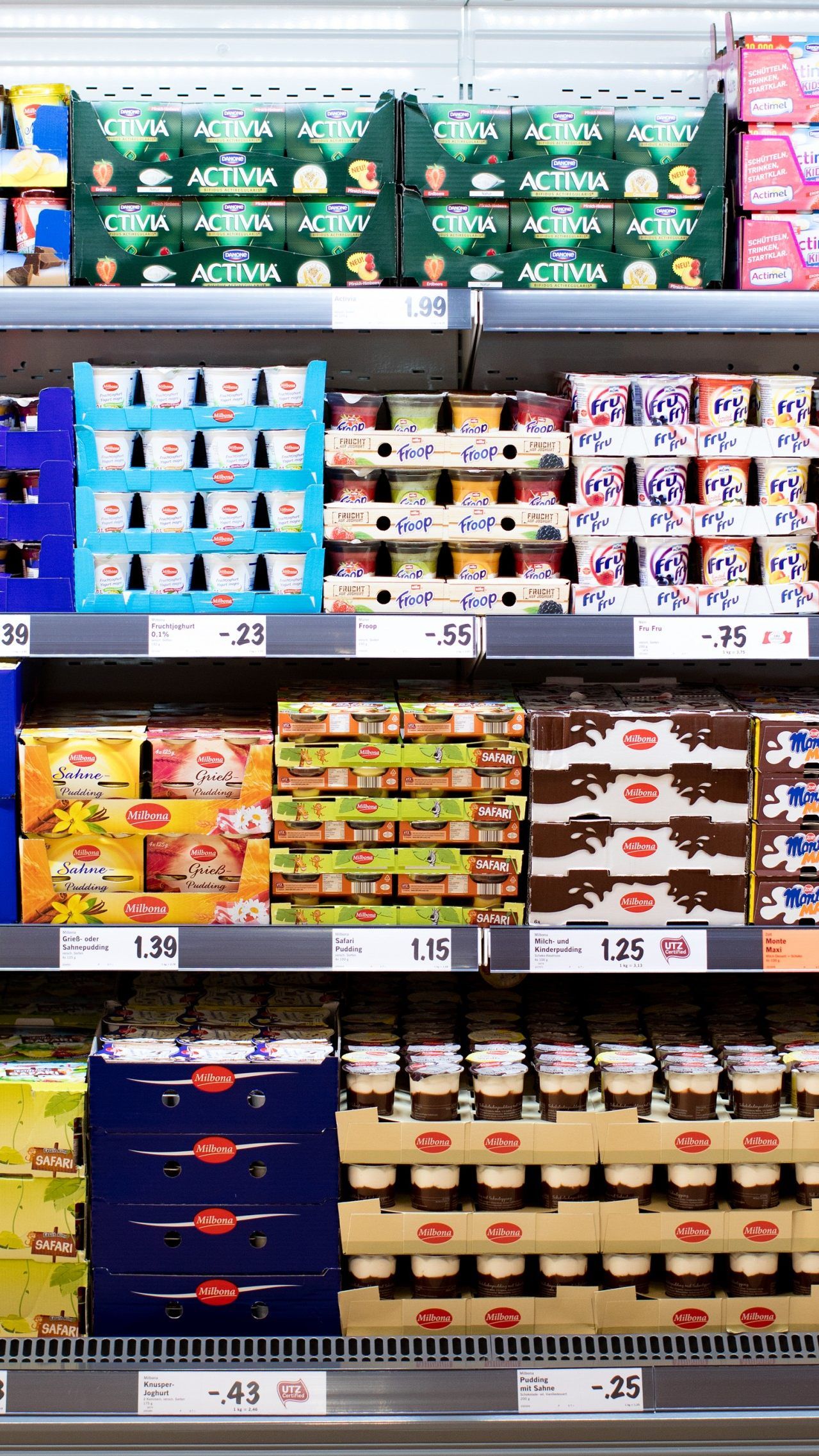 Lebensmittel in Supermärkten wurden im Vergleich zum letzten Jahr deutlich teurer.