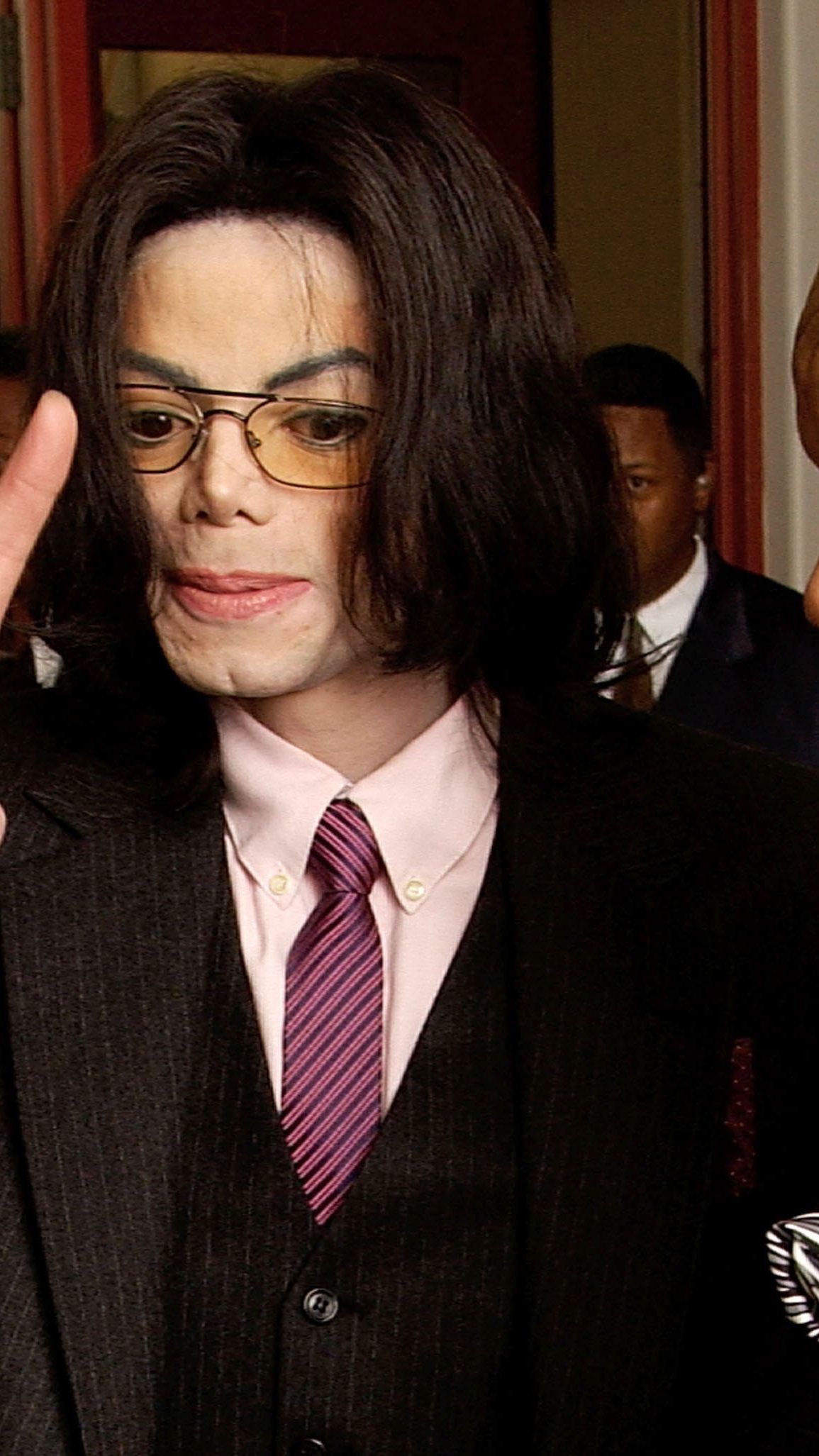 Michael und Joe Jackson.