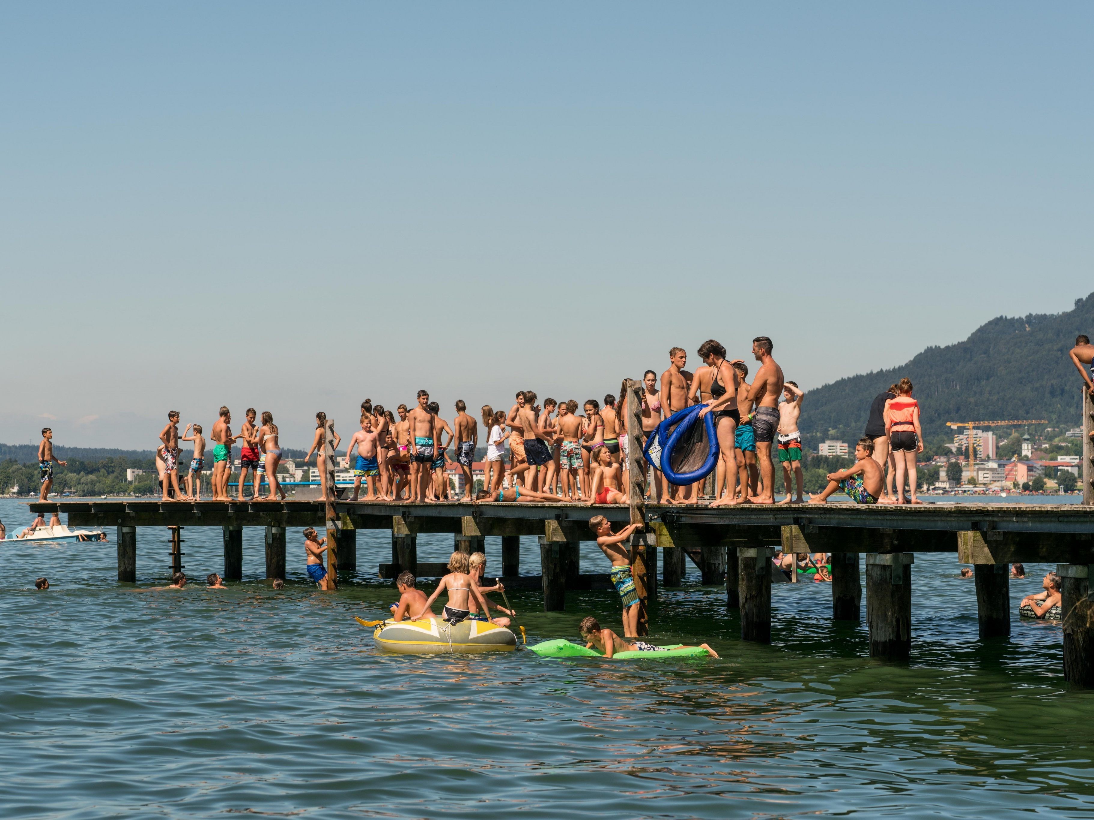 Schönes Wetter lockte viele Besucher in die Strandbäder