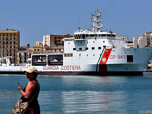 Die "Diciotti" wollte in Malta anlanden Die "Diciotti" wollte in Malta anlanden