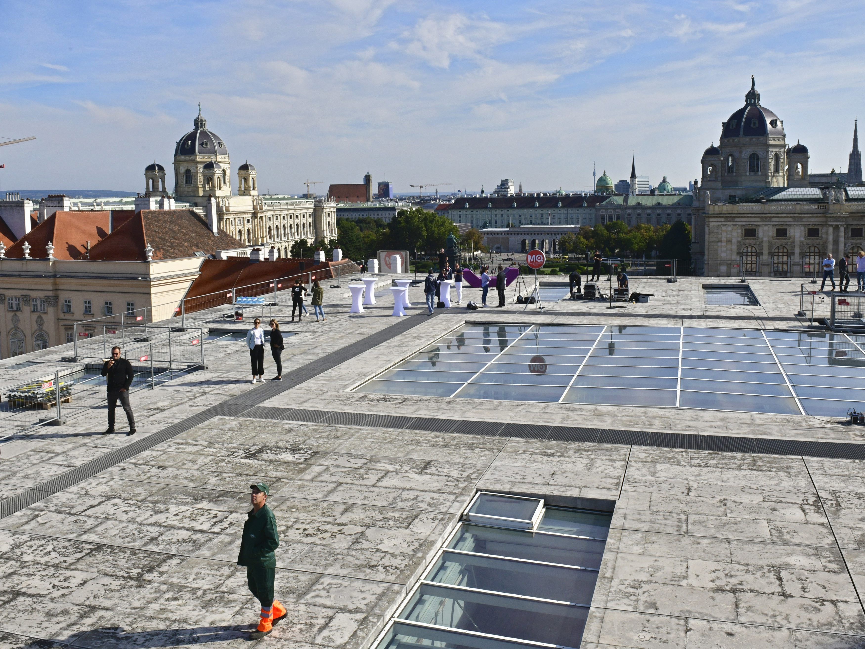 Ab 2020 können die Besucher auf dem Dach des Leopold Museums im MQ einen tollen Ausblick genießen. Ab 2020 können die Besucher auf dem Dach des Leopold Museums im MQ einen tollen Ausblick genießen.