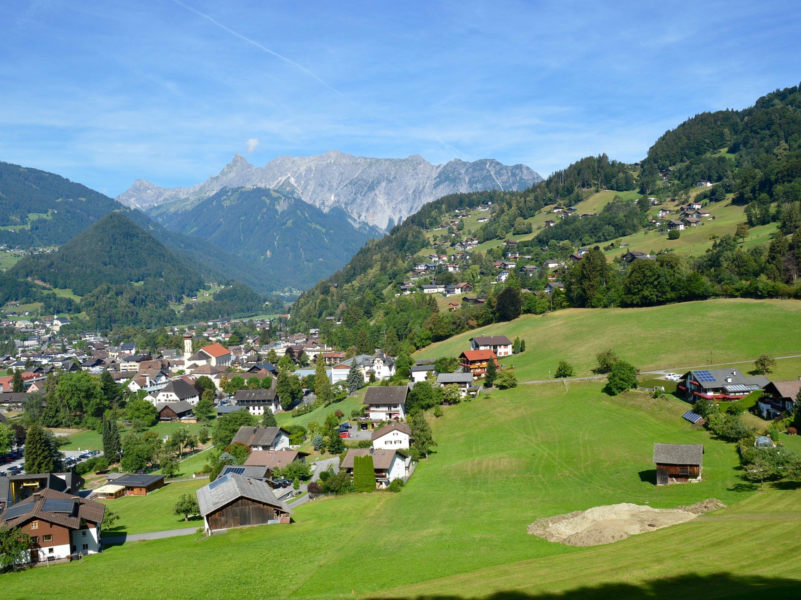 Schruns in einer wenige Tage alten Aufnahme