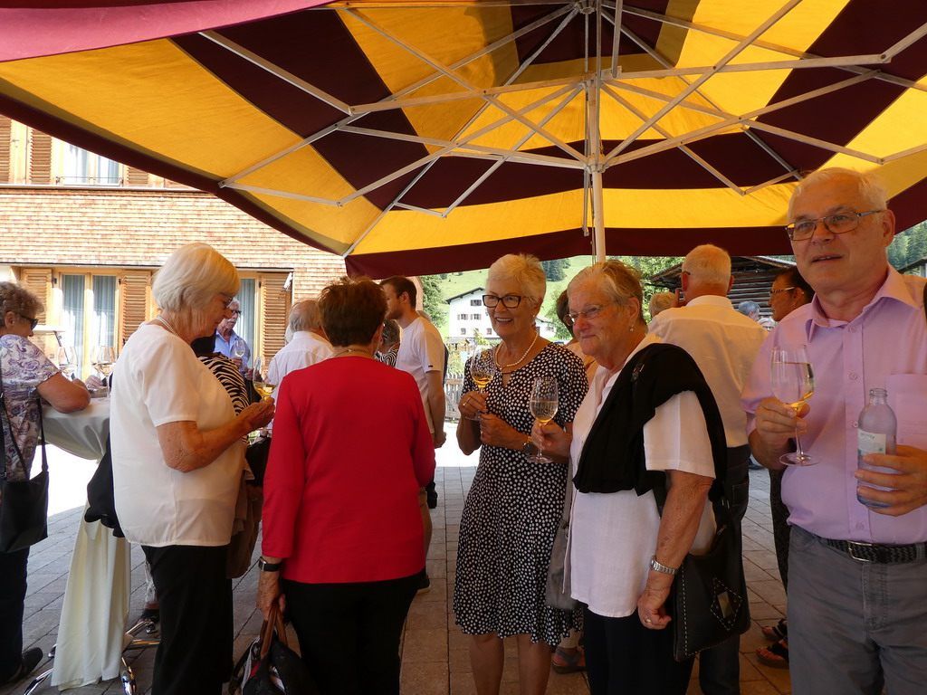 beim Apero vor dem Konzert