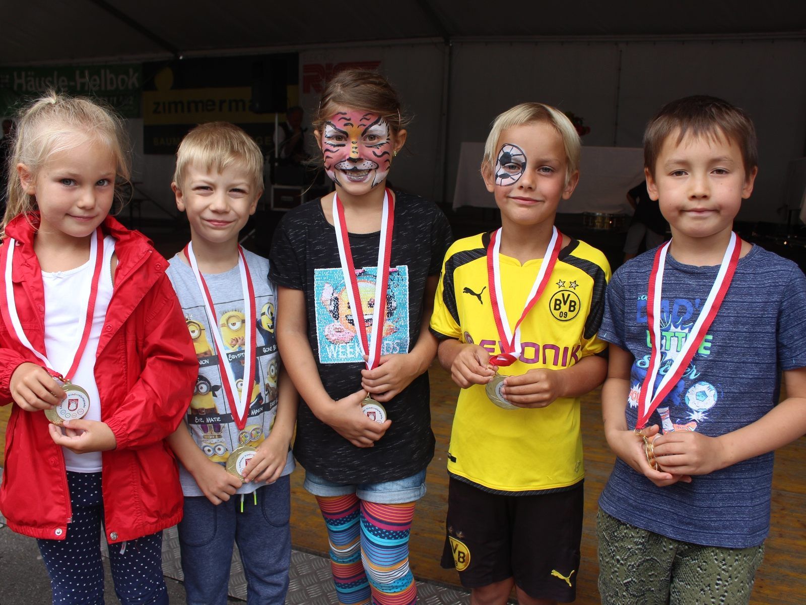 Unterhaltung und Spaß bei der „Kinderolympiade“ der Gemeinde Lochau und verschiedener Ortsvereine im Schulzentrum.