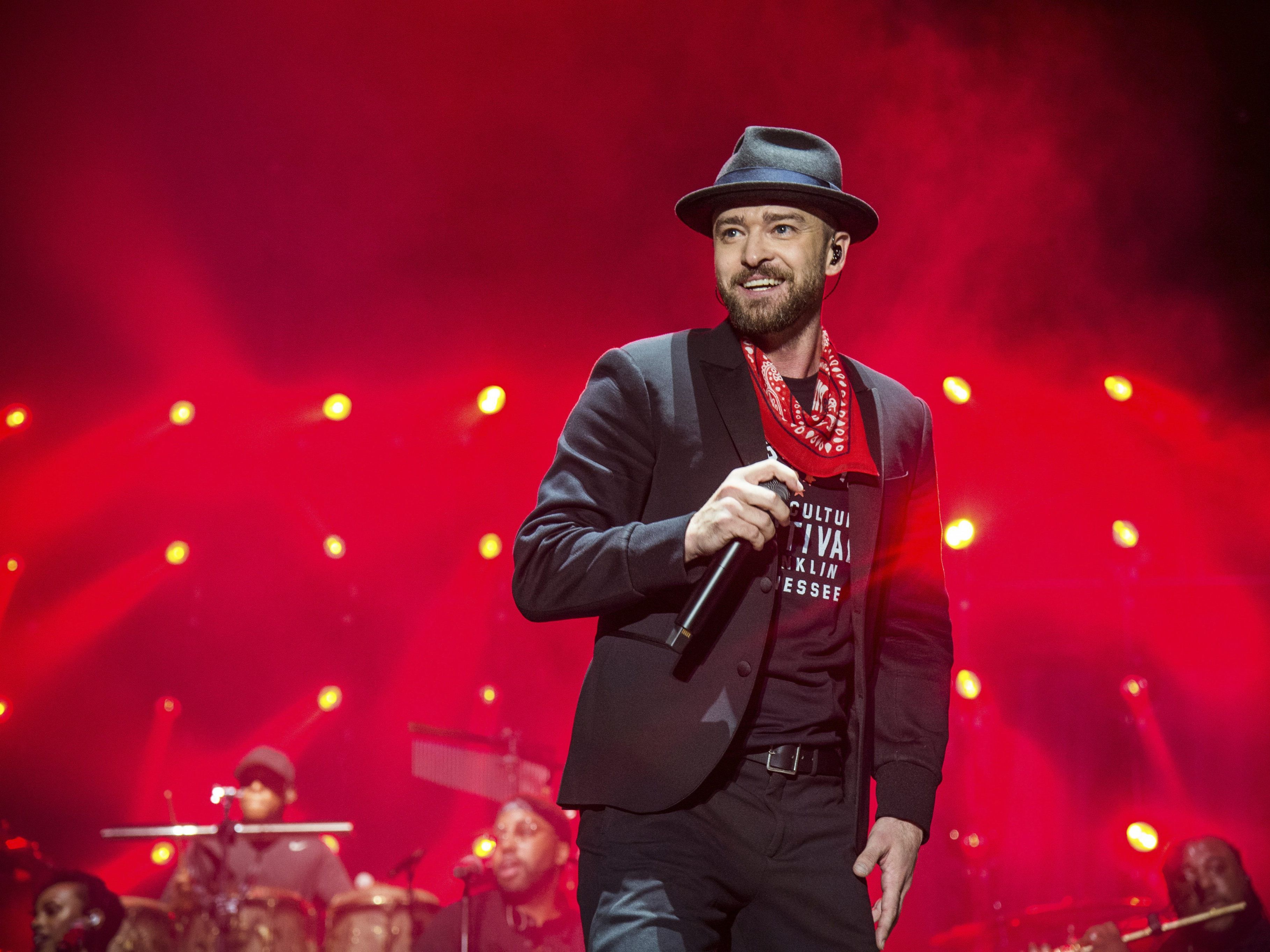 Justin Timberlake gibt ein Wien-Konzert in der Stadthalle. Justin Timberlake gibt ein Wien-Konzert in der Stadthalle.