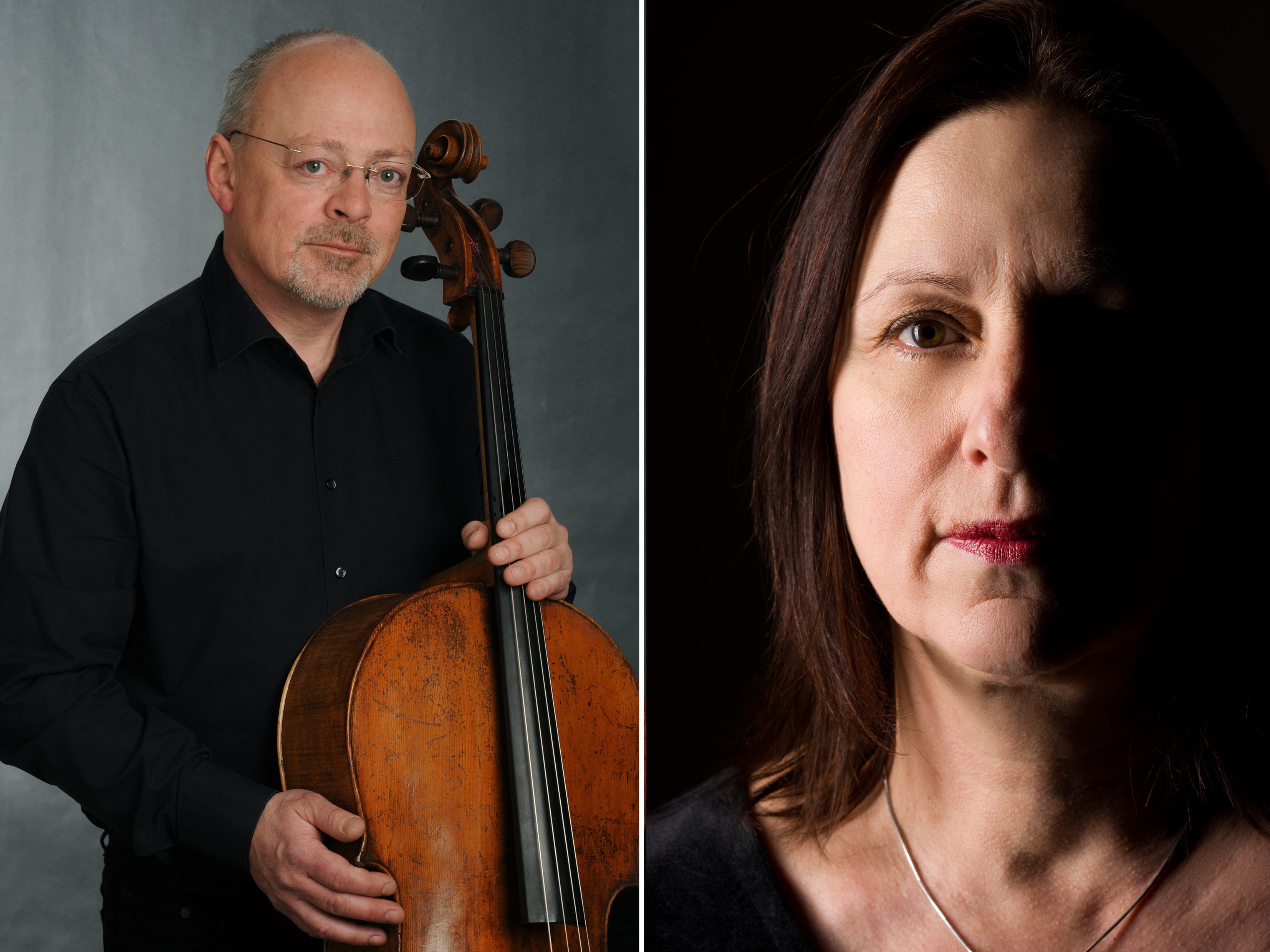 Martin Merker (Violoncello) und Anna Adamik (Klavier).