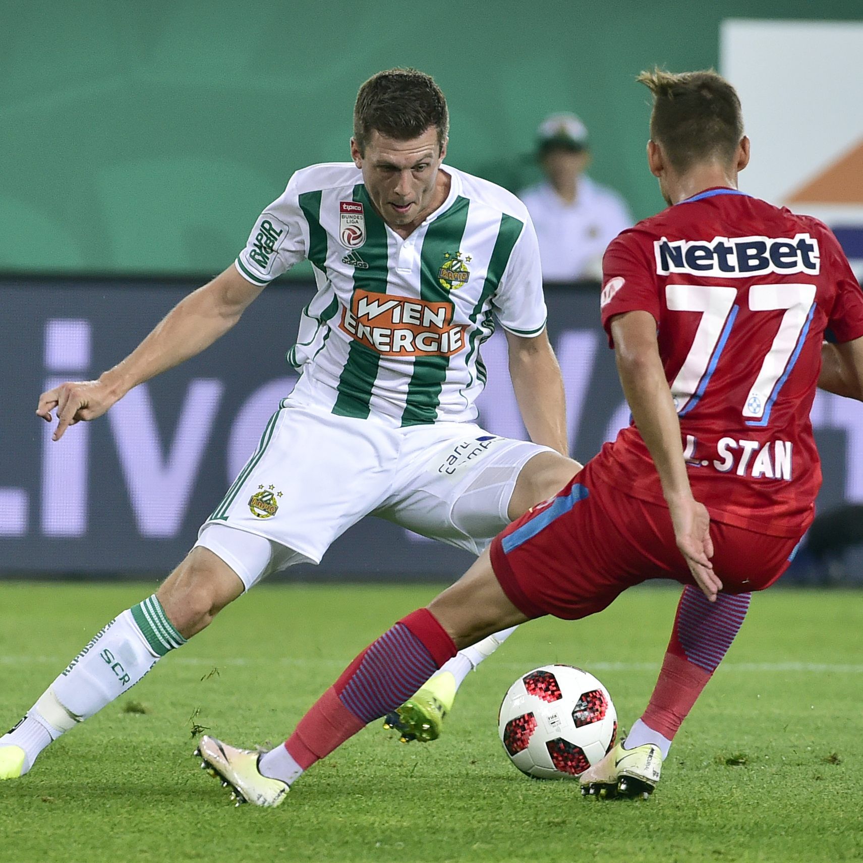 LIVE-Stream und TV-Übertragung zum Spiel Steua Bukarest und Rapid Wien.