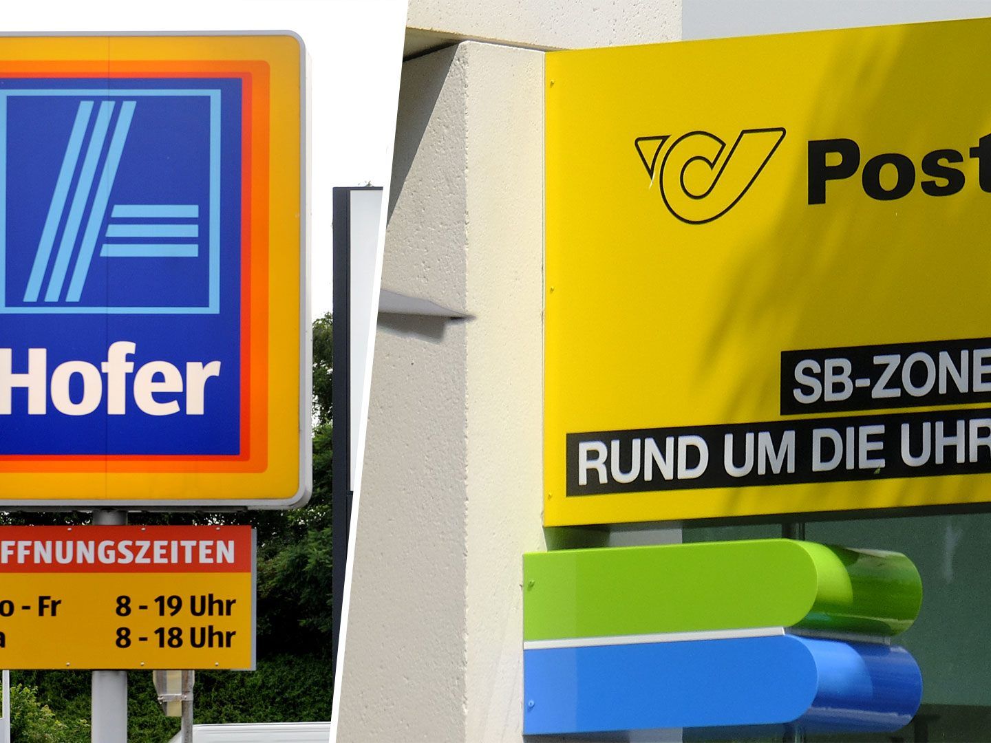 Die Österreichische Post AG kooperiert mit Hofer und installiert an den Diskonter-Filialen Paket-Stationen.