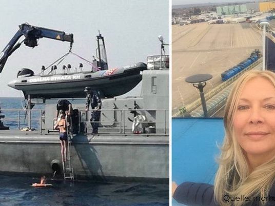 Die Britin feierte jetzt Wierdersehen mit ihrem Freund in Venedig. Die Britin feierte jetzt Wierdersehen mit ihrem Freund in Venedig.