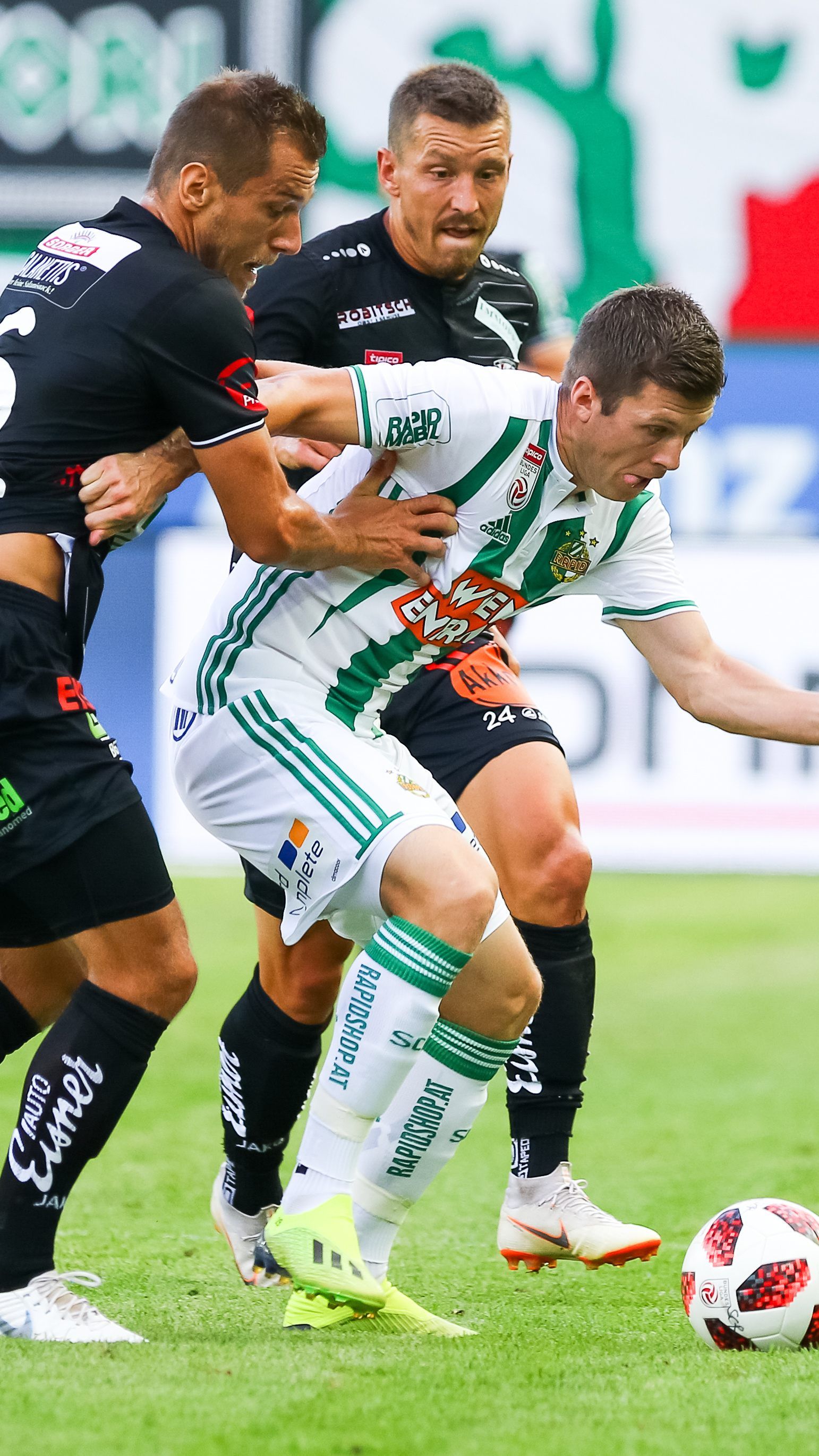 Für Rapid Wien reichte es gegen den WAC nur für ein torloses Unentschieden.