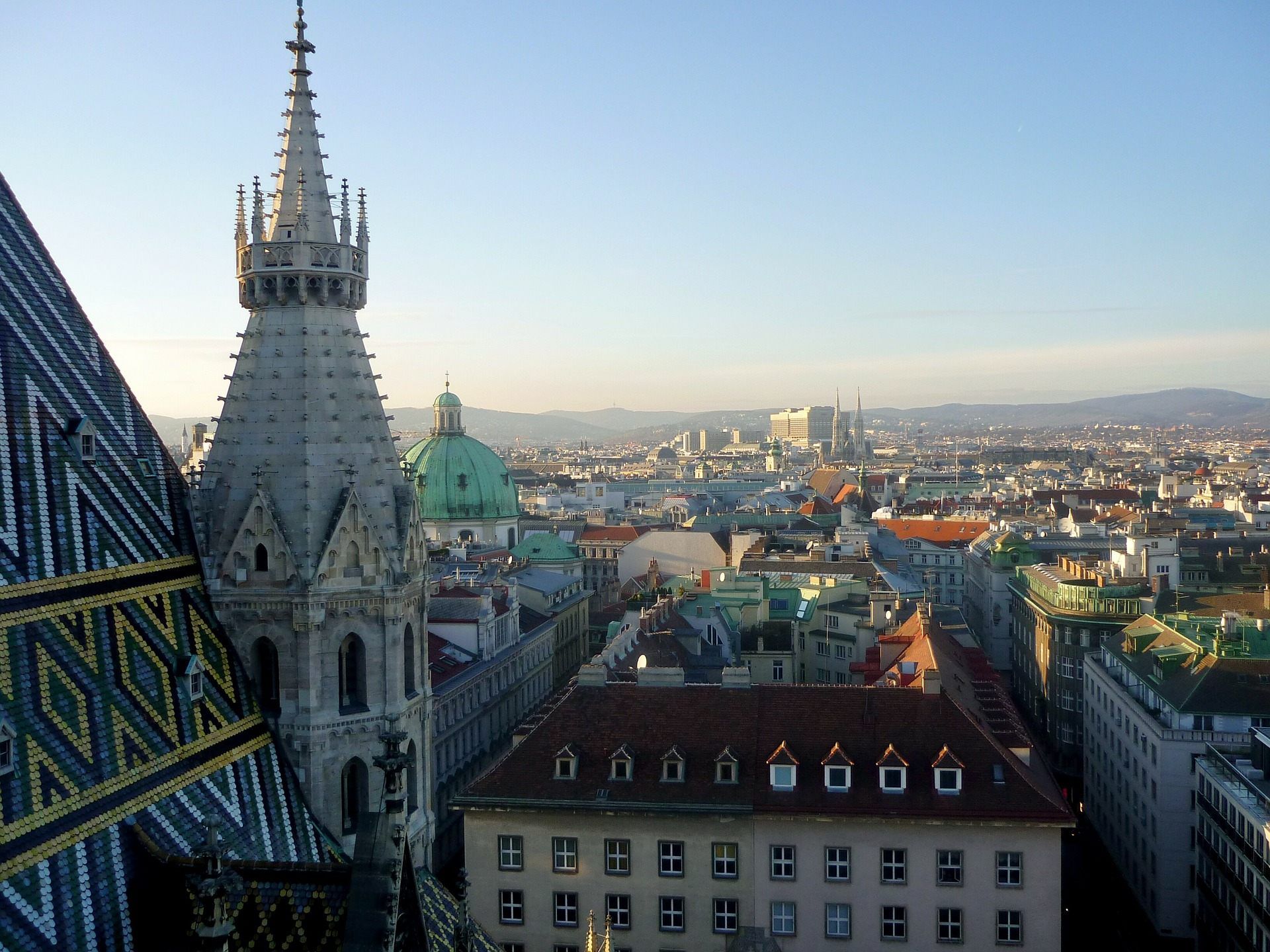 Die Wiener Innenstadt heizt sich die letzten Tage besonders auf.