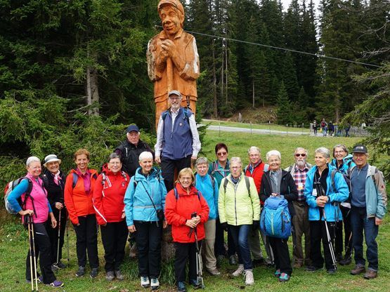 Die Senioren beim Bergsteigen in Serfaus