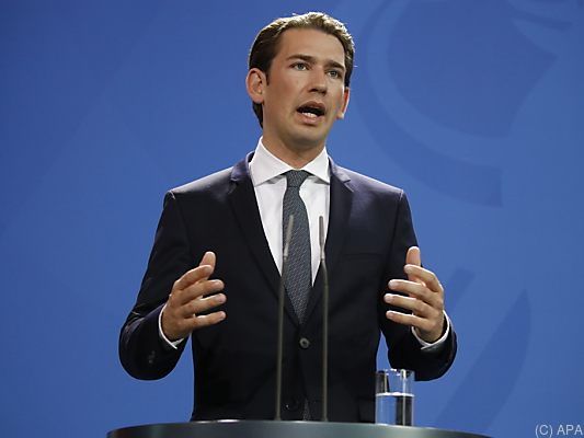 Kanzler Kurz bei seinem Besuch in Berlin Kanzler Kurz bei seinem Besuch in Berlin