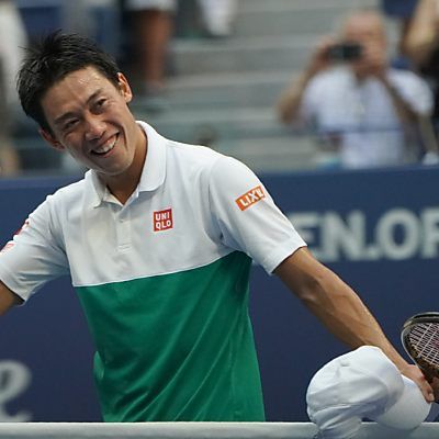 Kei Nishikori in Siegerpose