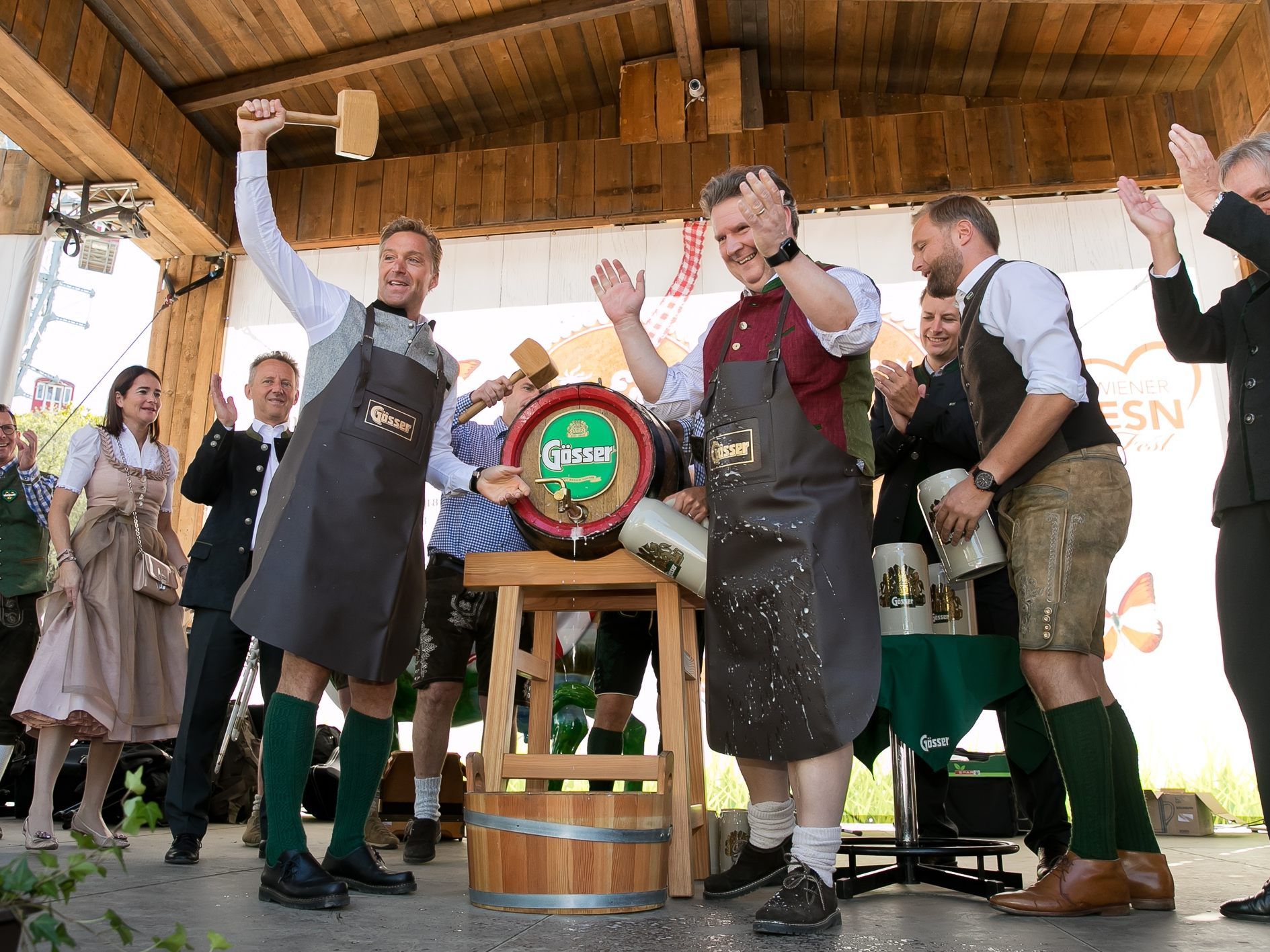 Die Wiener Wiesn 2018 wurde mit dem traditionellen Bieranstich eröffnet. Die Wiener Wiesn 2018 wurde mit dem traditionellen Bieranstich eröffnet.