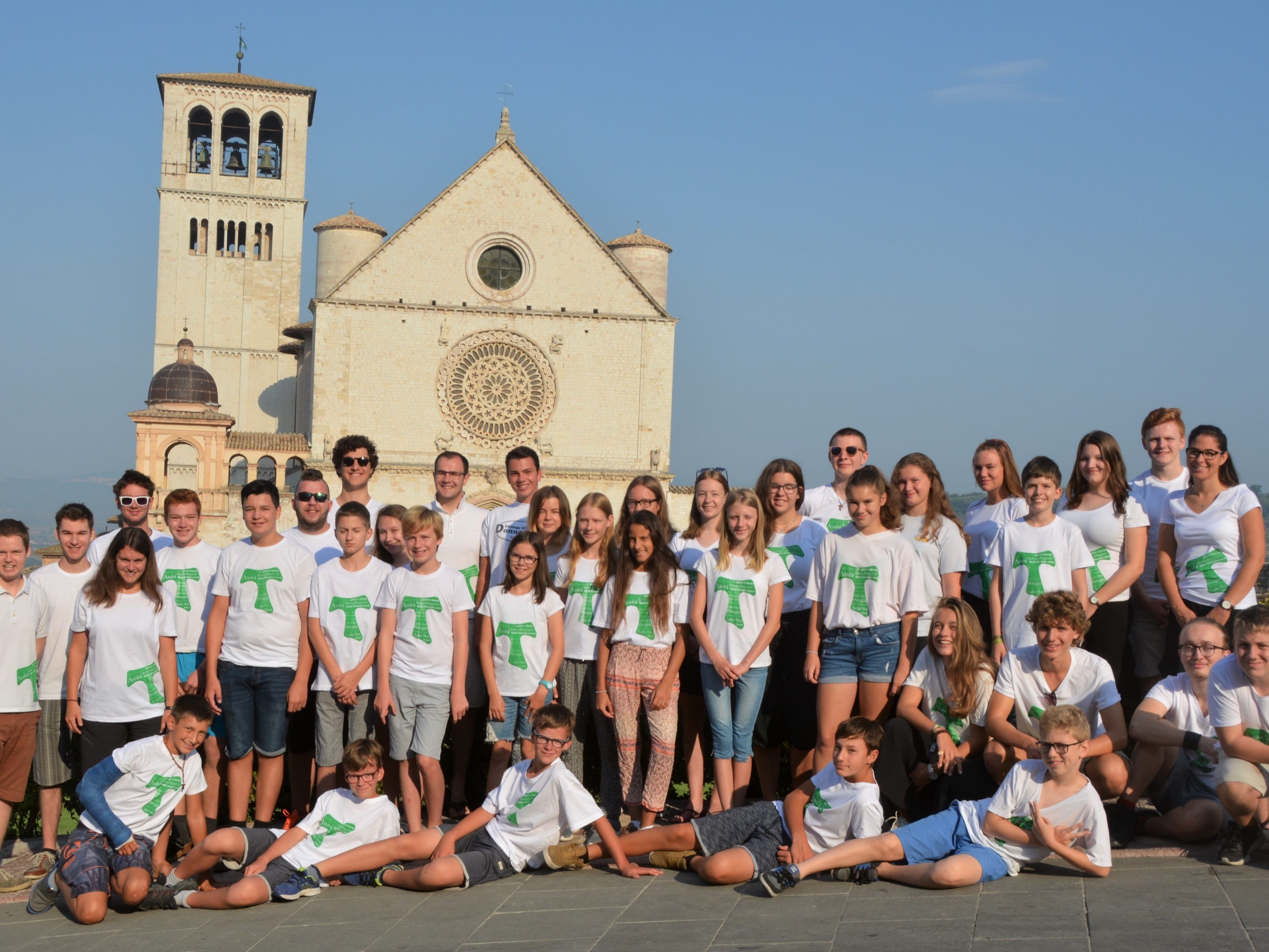 Die beeindruckende Basilika San Francesco - Assisifahrt 2018 der Rankler Ministranten