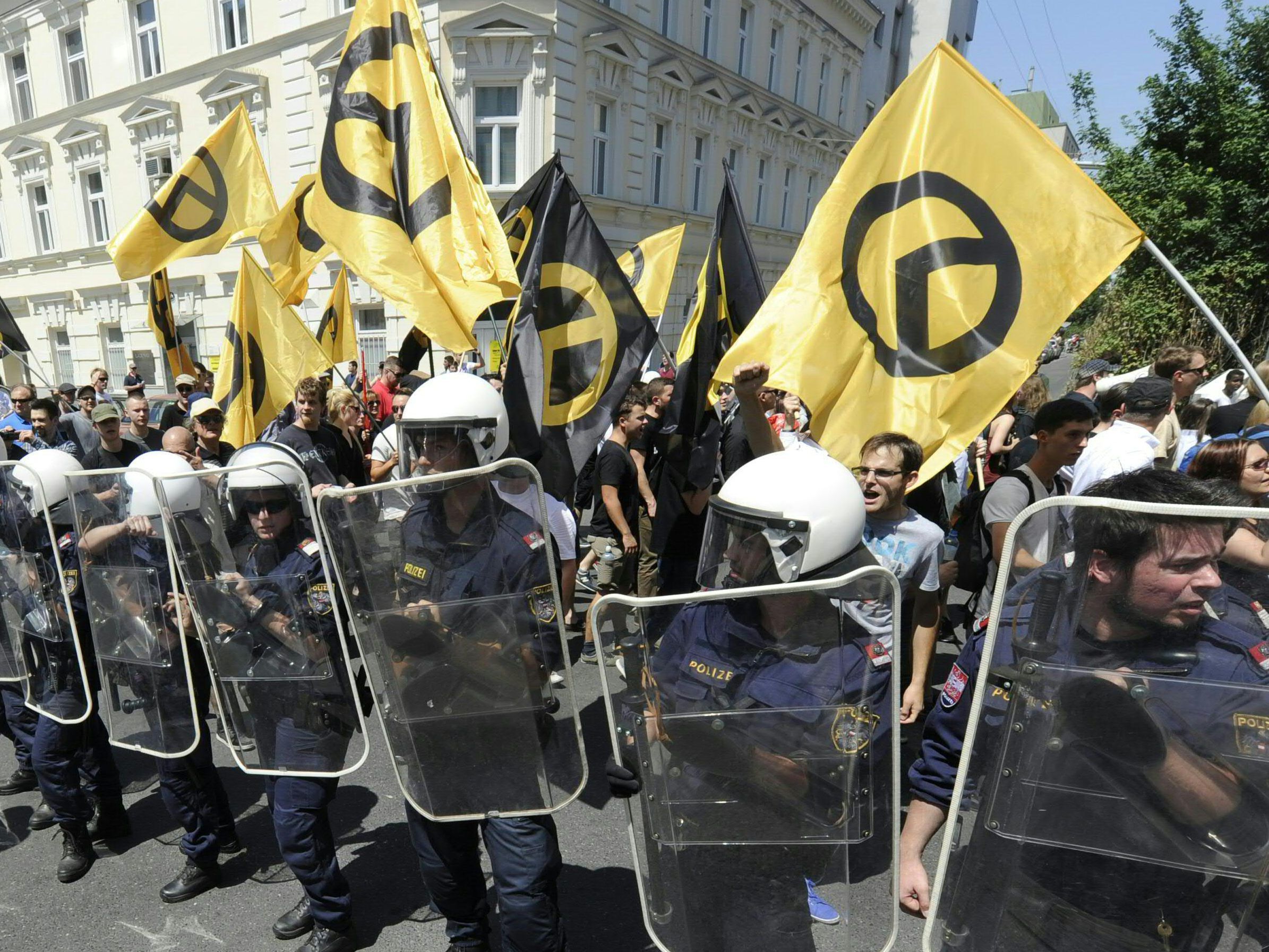 Die Demonstrationan am Kahlenberg verliefen aus Polizeisicht ruhig.