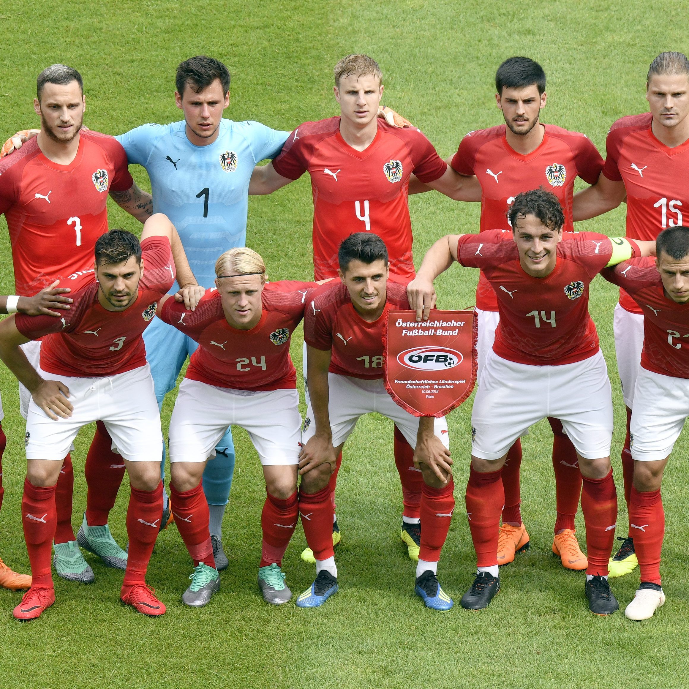 Österreich testet heute gegen Schweden.