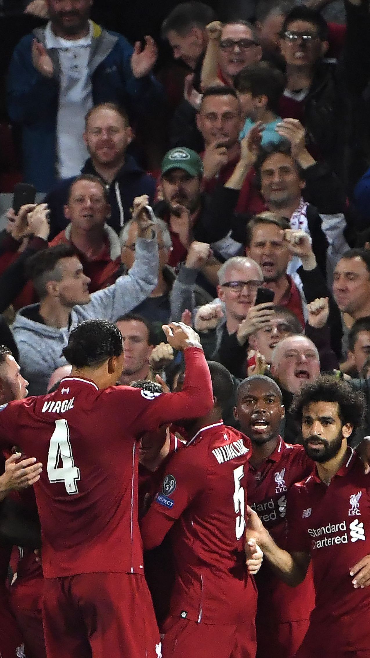 Liverpool jubelte spät über den Sieg gegen PSG.