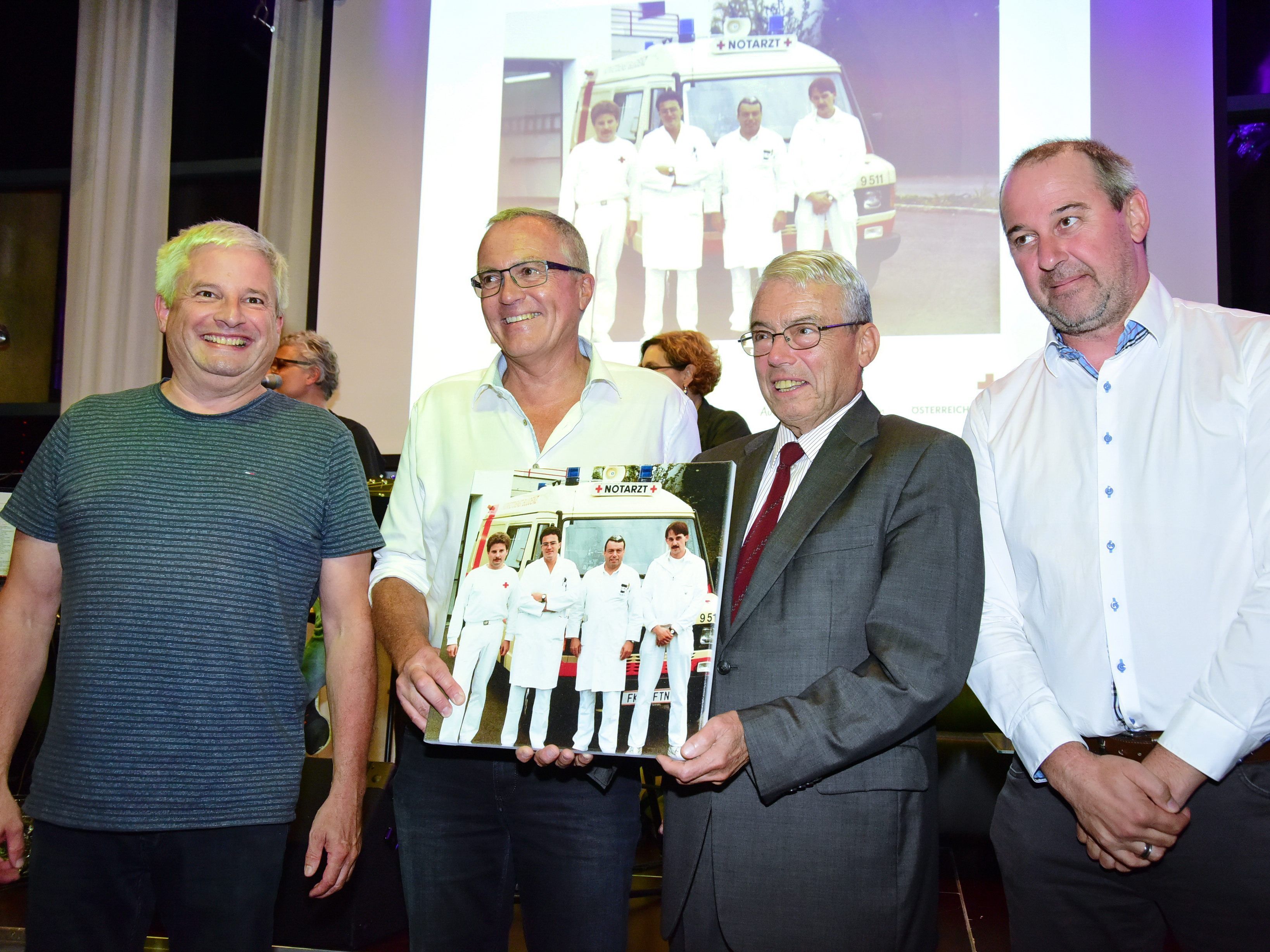 Pioniere der ersten Stunde feierten 25 Jahre Notarztdienst in Bludenz.