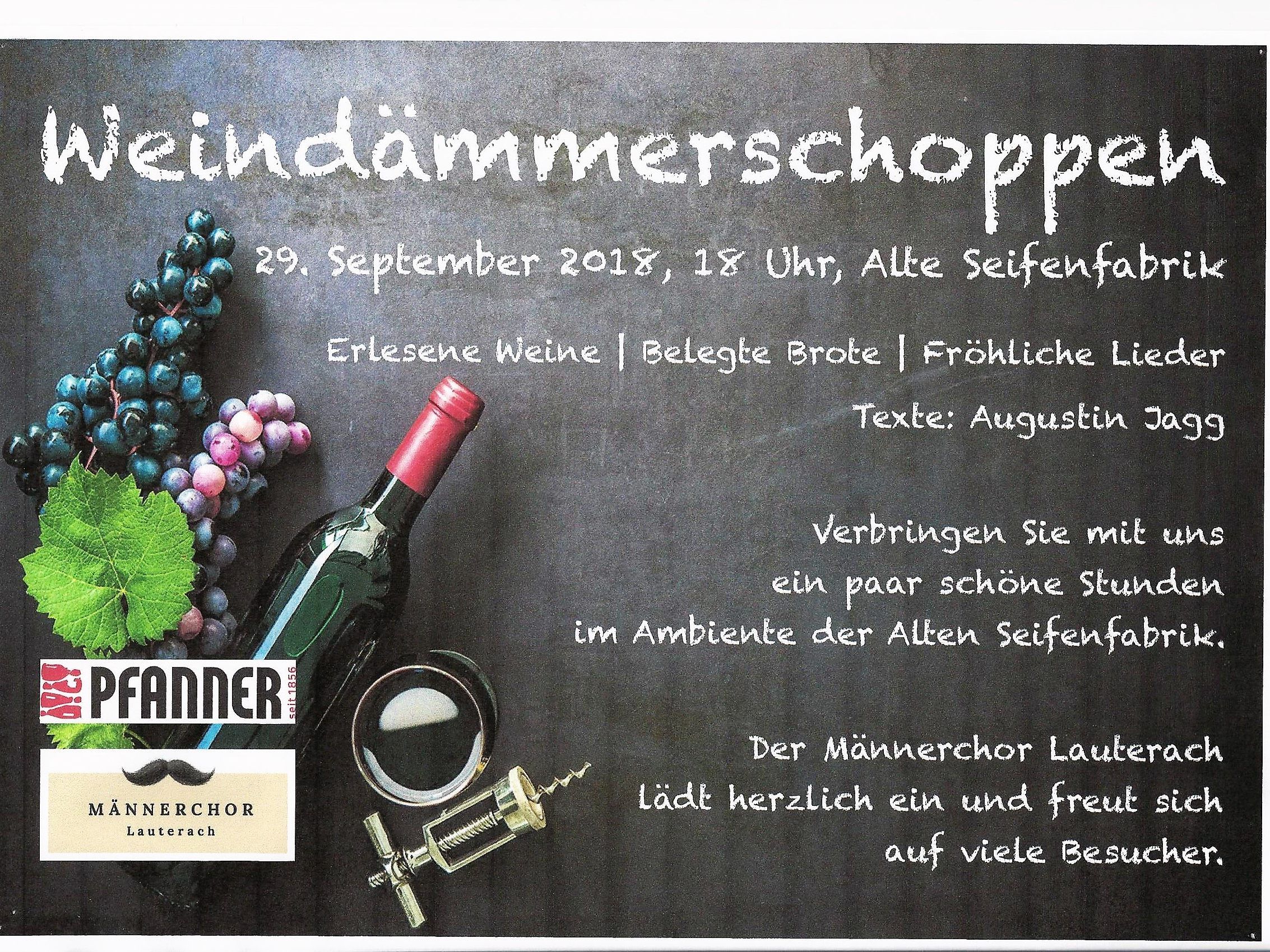 Weindämmerschoppen