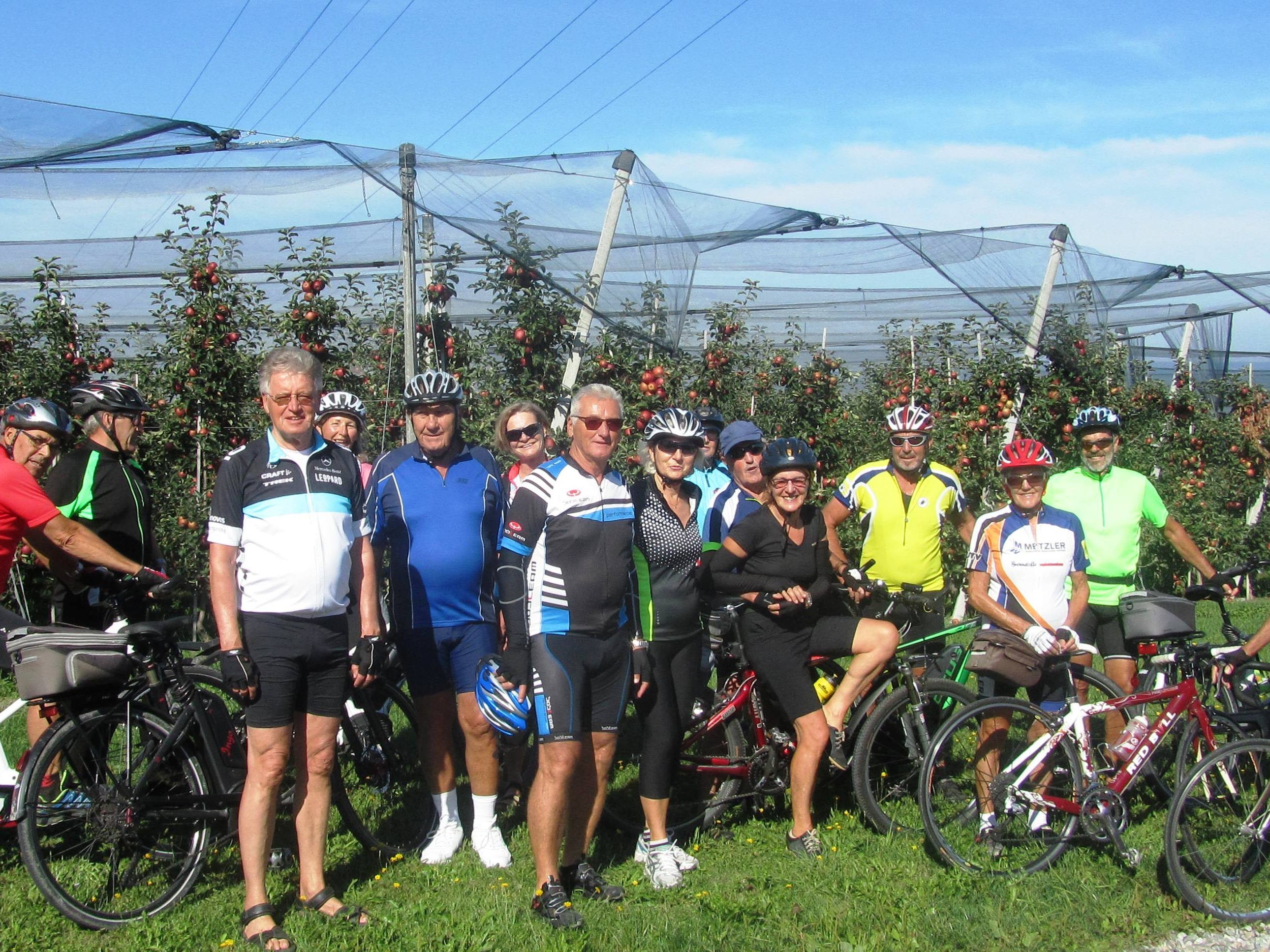 Radteam perpedales: Großartiger Anblick der überladenen Obstbäume auf der Radtour von Lindau nach Grünkraut Radteam perpedales: Großartiger Anblick der überladenen Obstbäume auf der Radtour von Lindau nach Grünkraut