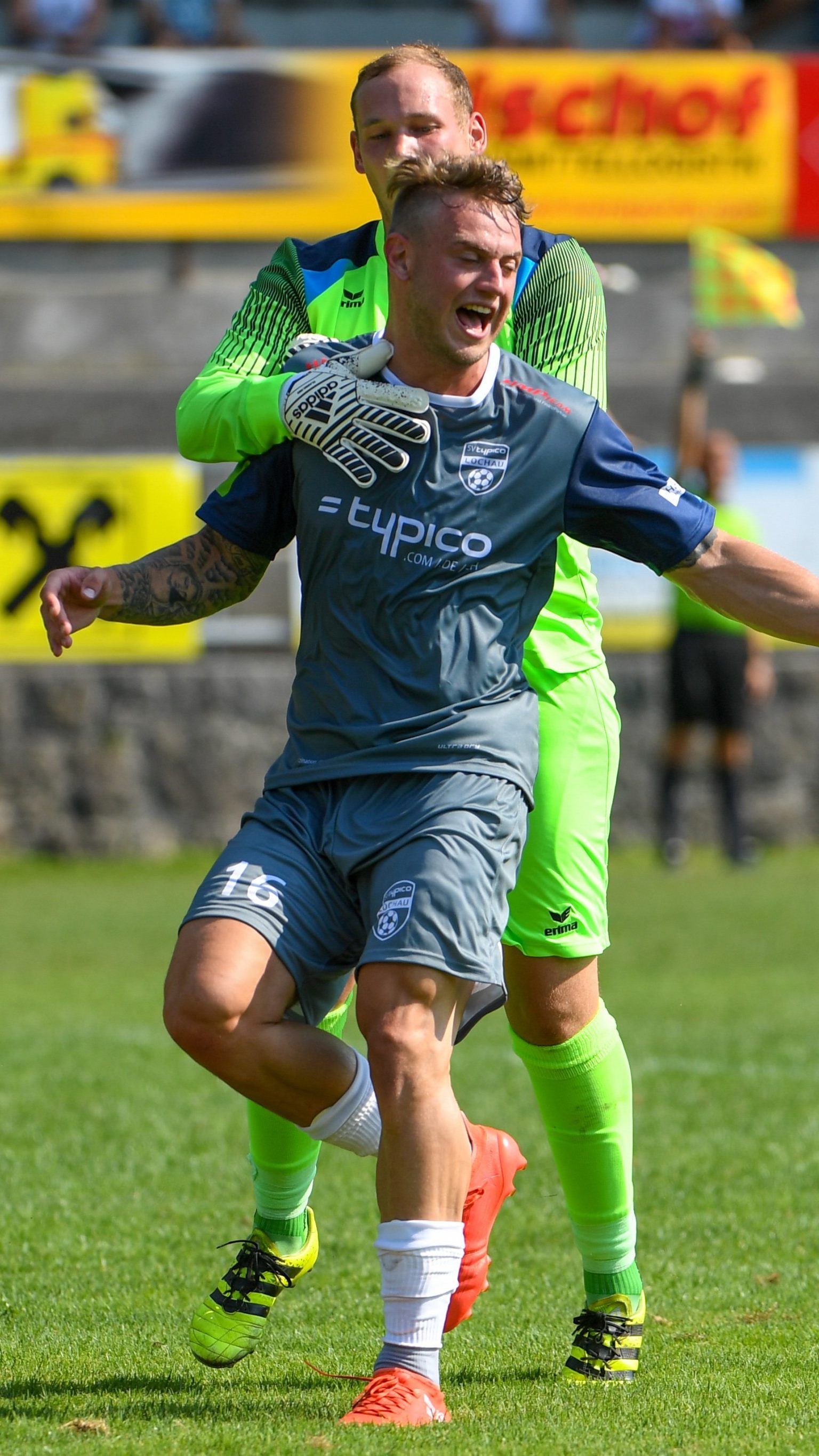 Ex-SW Spieler Julian Rupp zeigte sich im Casinostadion in Torlaune