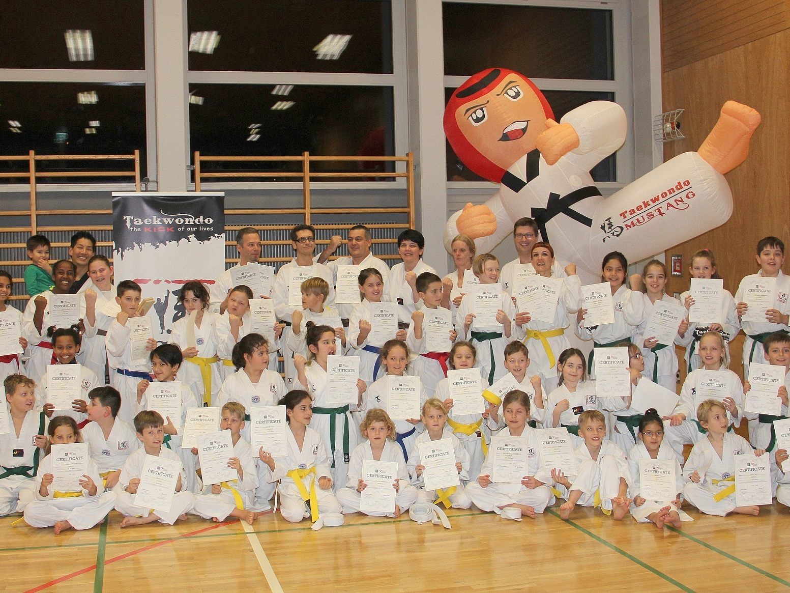Spaß beim Training - TKD Mustang