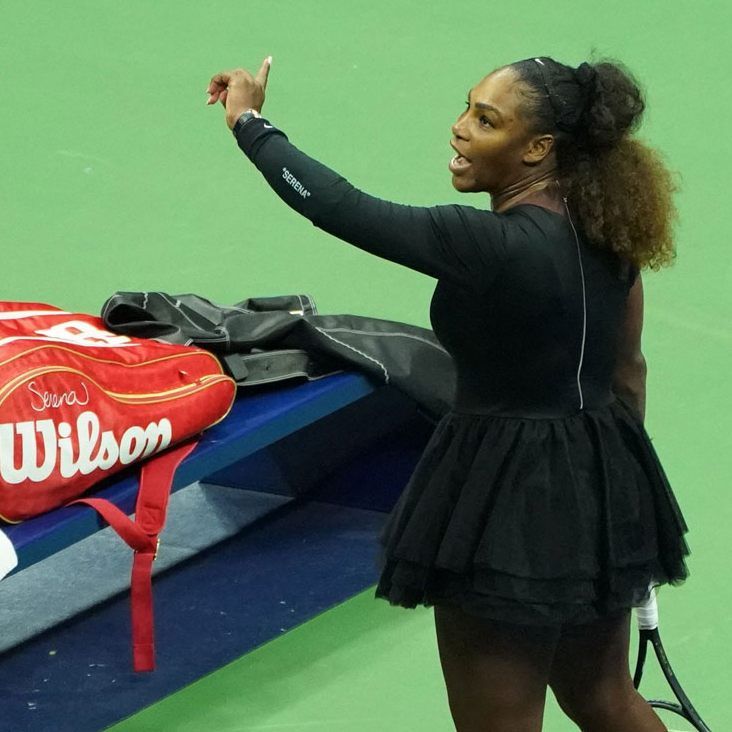 Serena Williams lieferte sich heftige Diskussionen mit Schiedsrichter Carlos Ramos.