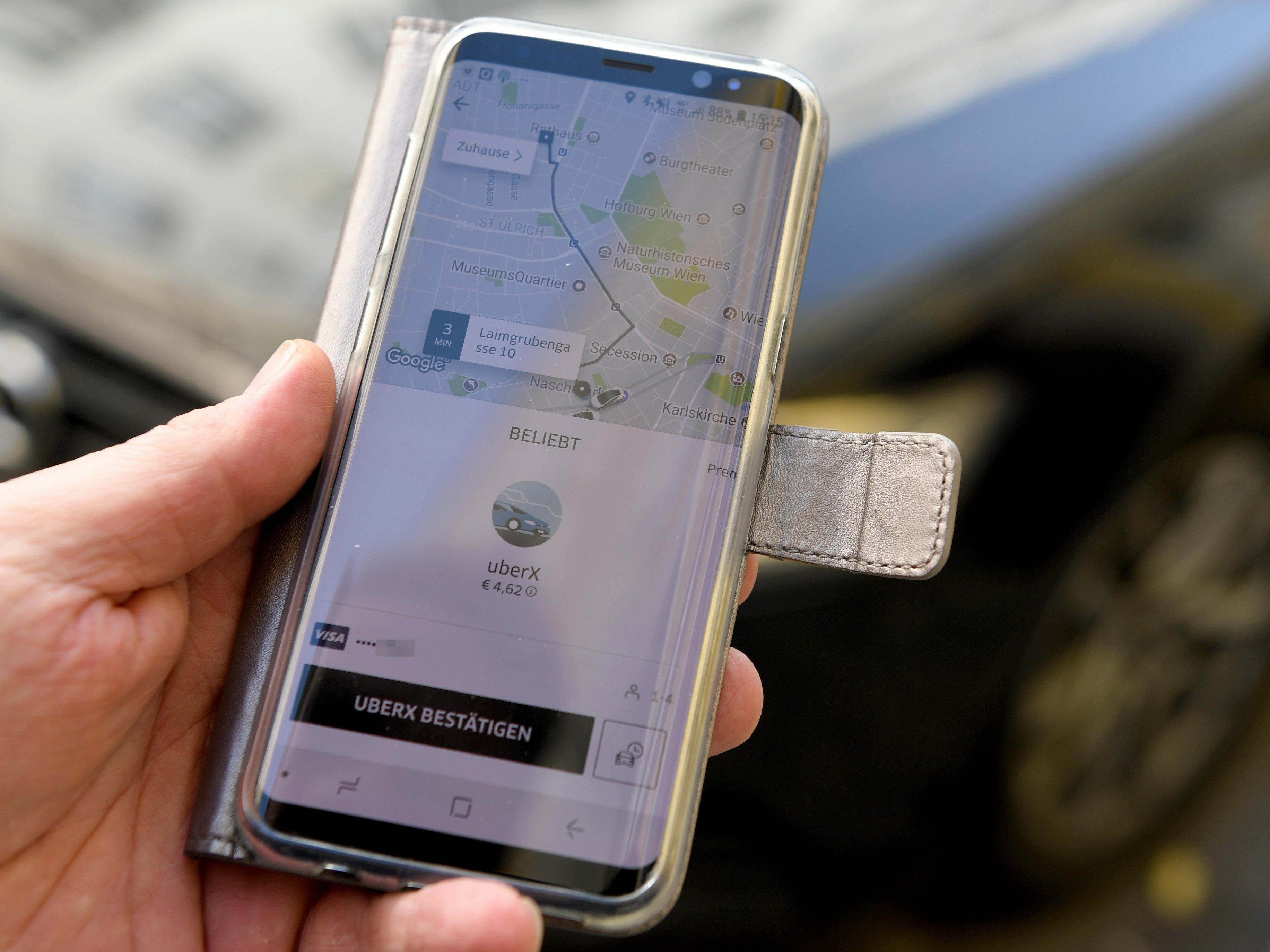 In ihrer derzeitigen Funktion ist die Uber-App in Wien illegal. In ihrer derzeitigen Funktion ist die Uber-App in Wien illegal.