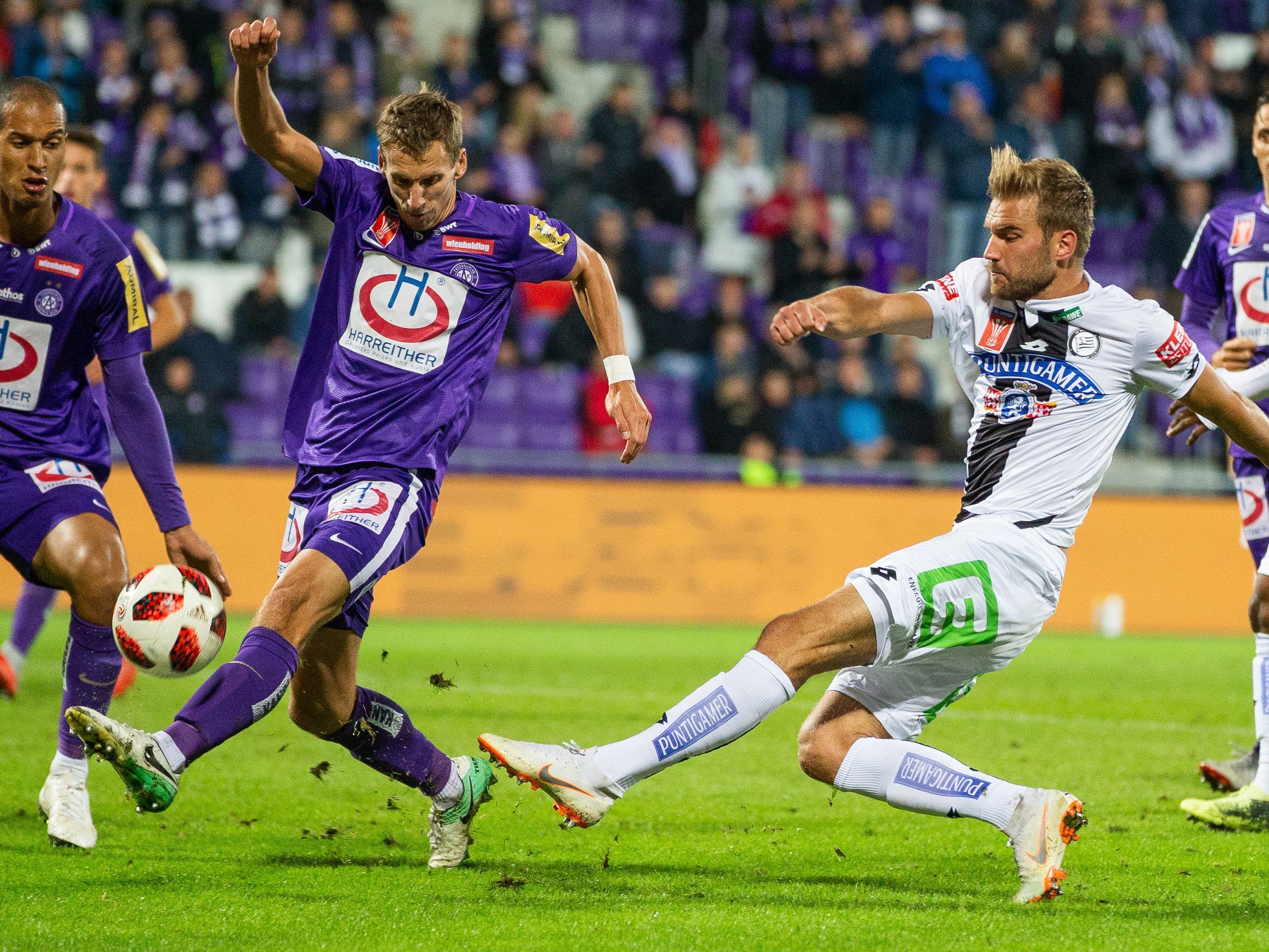 Die Wiener Austria kickte Titelverteidiger Sturm aus dem ÖFB-Cup.