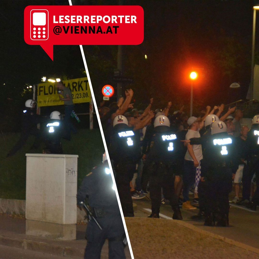 Erneut kam es nach einem Wiener Derby zu Fan-Ausschreitungen.