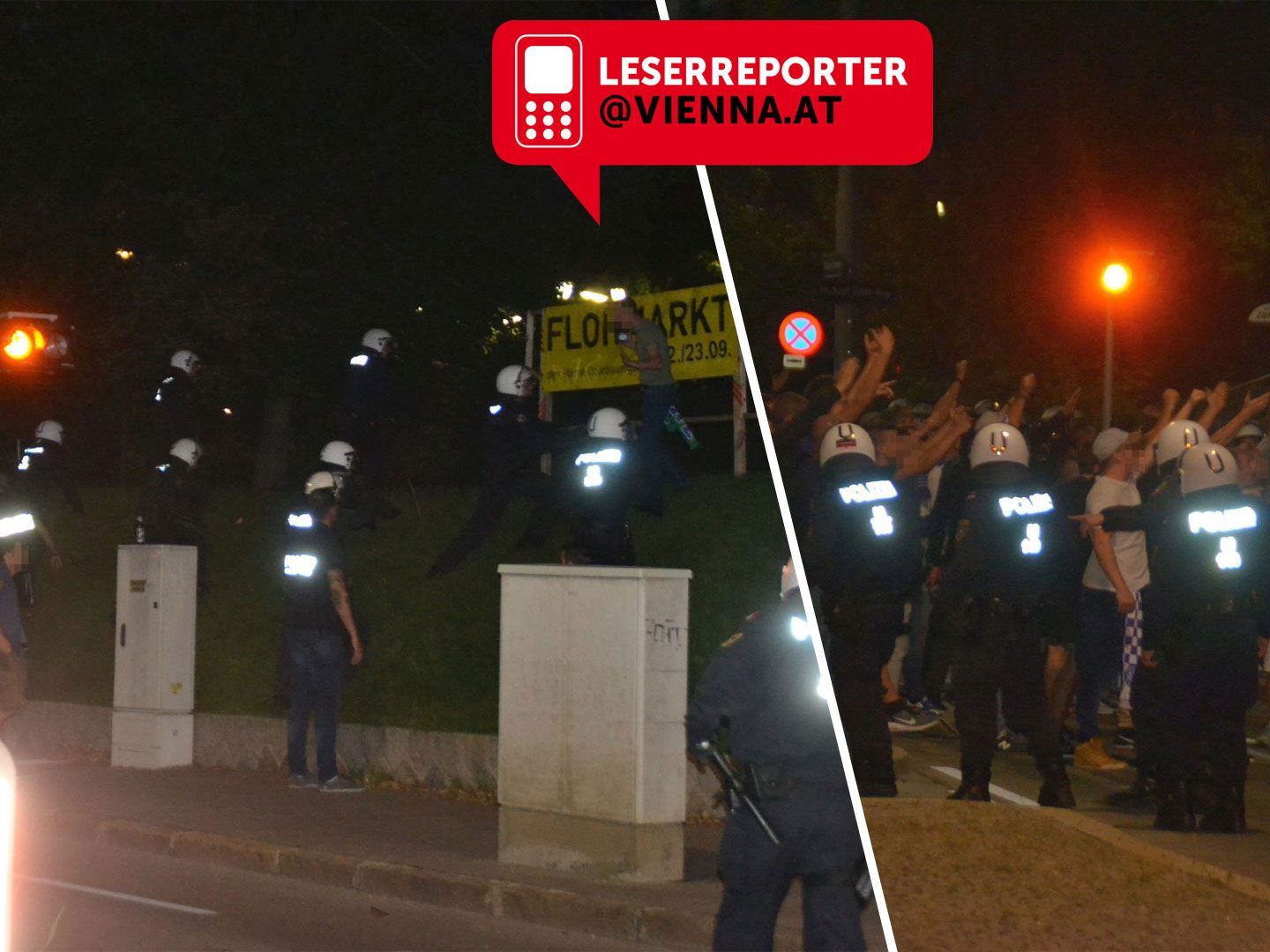 Erneut kam es nach einem Wiener Derby zu Fan-Ausschreitungen. Erneut kam es nach einem Wiener Derby zu Fan-Ausschreitungen.