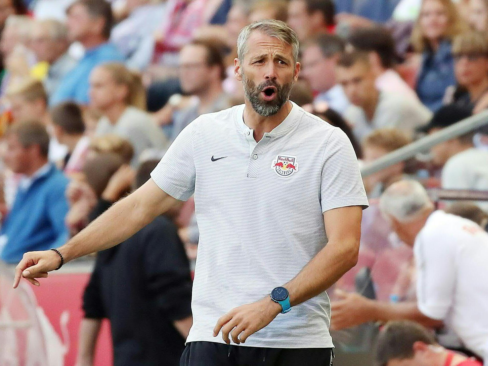 Salzburg-Trainer Marco Rose war trotz Sieg nicht begeistert. Salzburg-Trainer Marco Rose war trotz Sieg nicht begeistert.