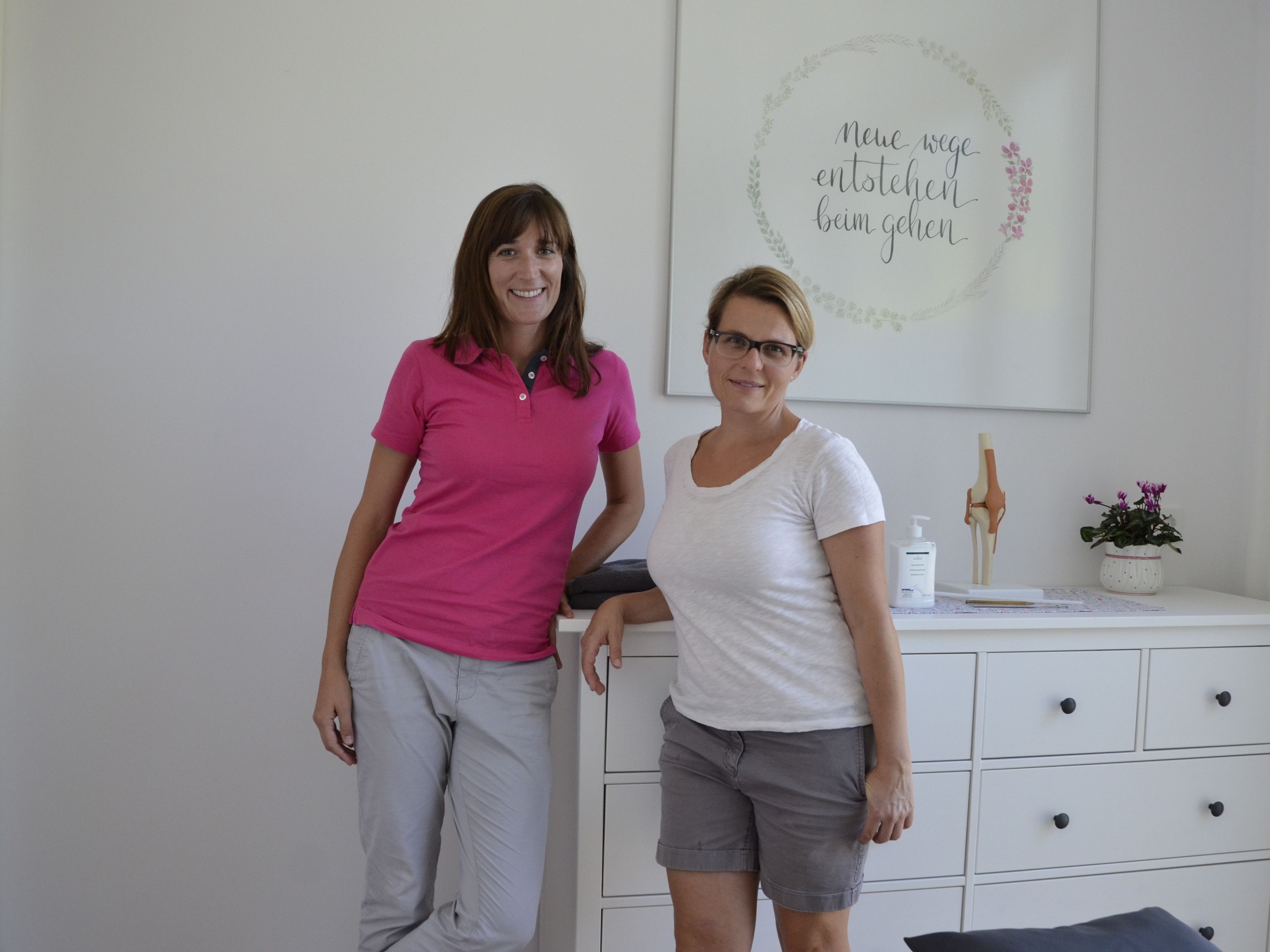 Physiotherapeutin Silvia Moosbrugger und Zahnärztin Petra Kuntzer Physiotherapeutin Silvia Moosbrugger und Zahnärztin Petra Kuntzer