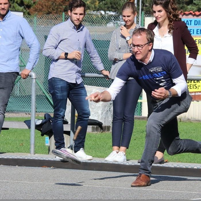 LR Christian Gantner im Stockschießen Bester im Team