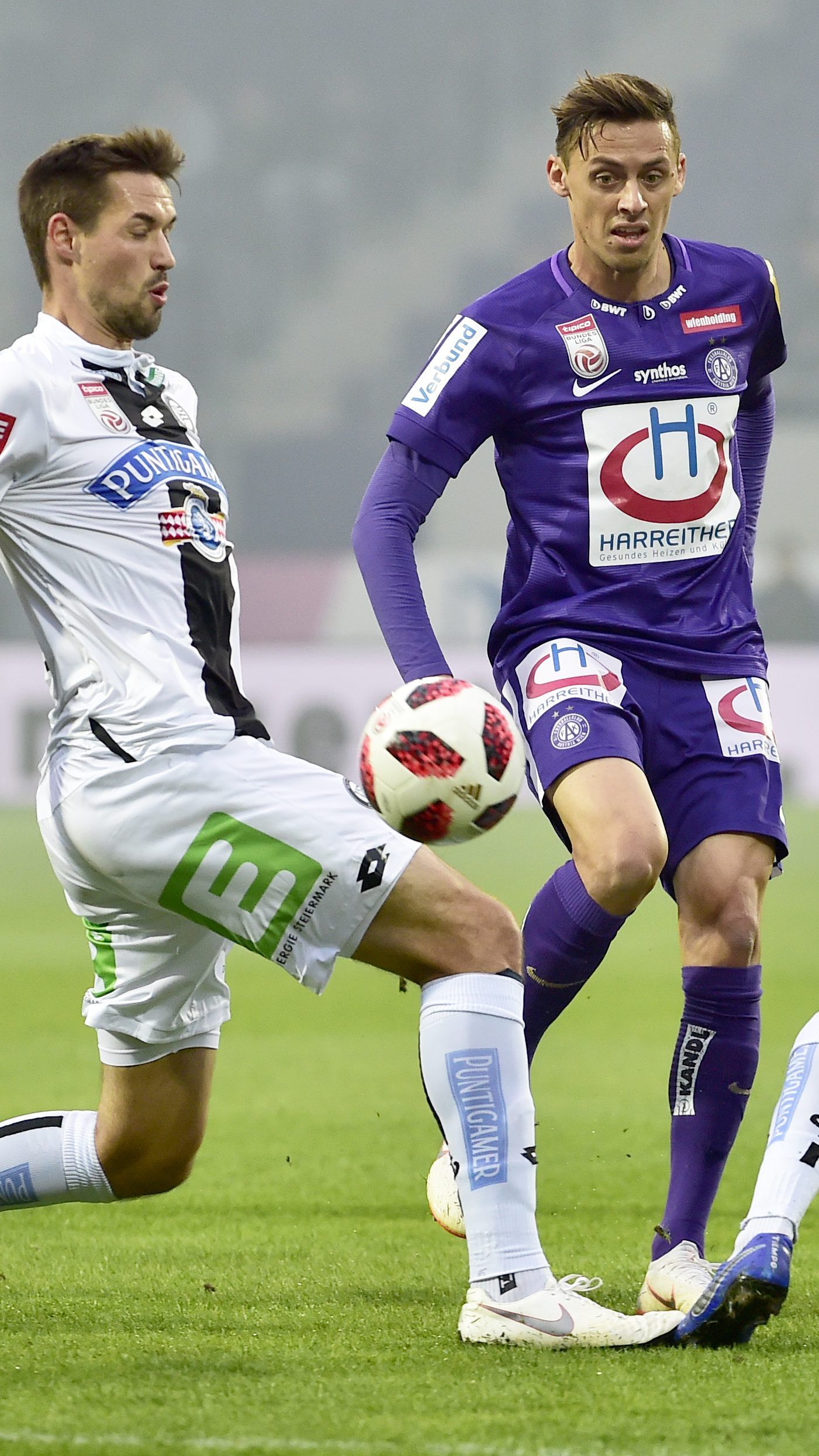 Austria Wien und Sturm Graz trennen sich 1:1.