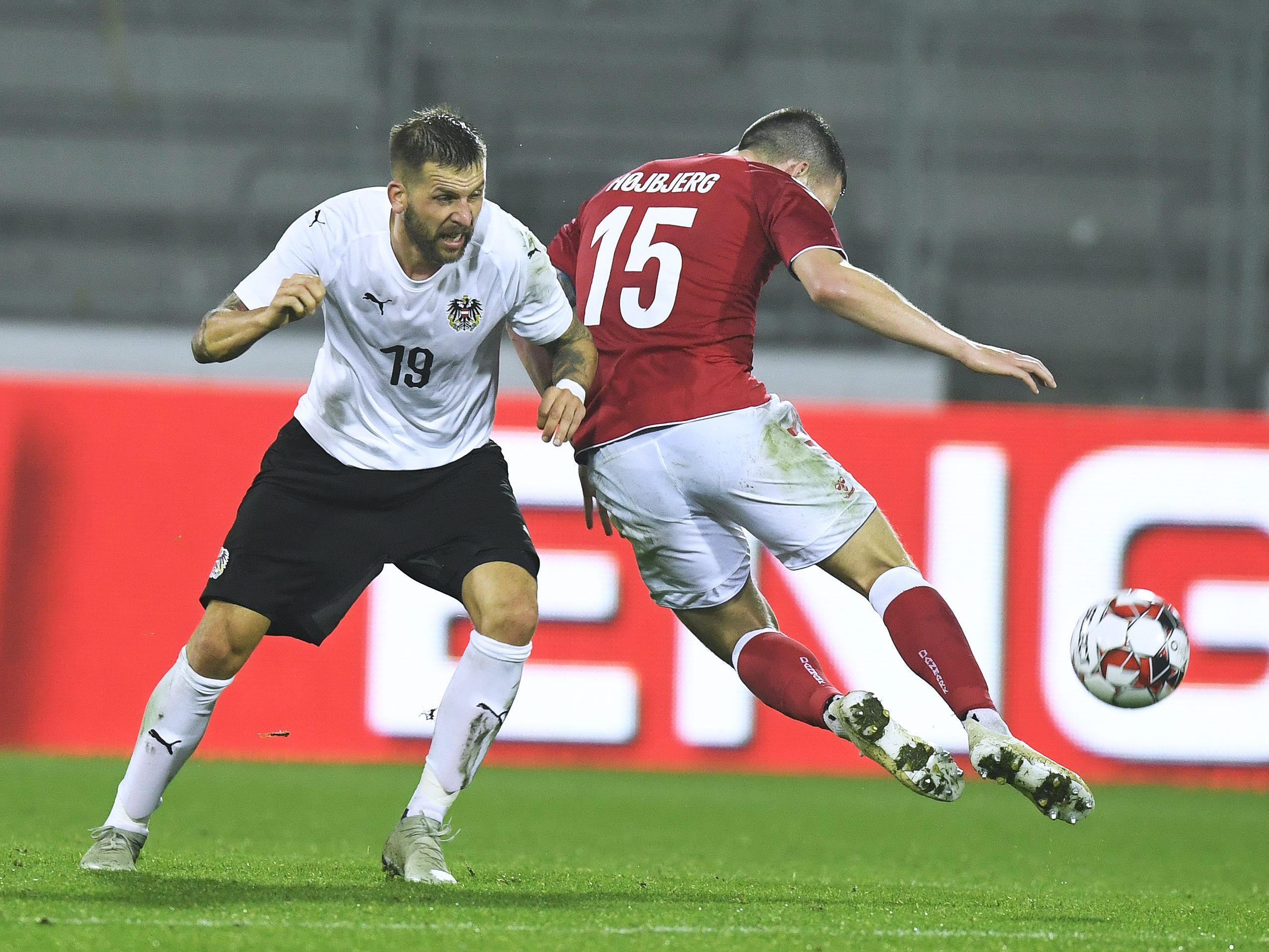 Beim Freundschaftsspiel besiegte Dänemark Österreich mit 2:0. Beim Freundschaftsspiel besiegte Dänemark Österreich mit 2:0.
