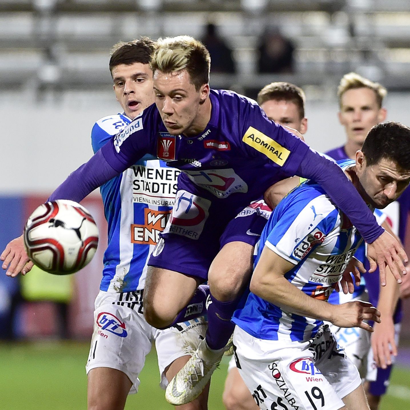 Austria Wien gewann gegen den FAC 3:1.
