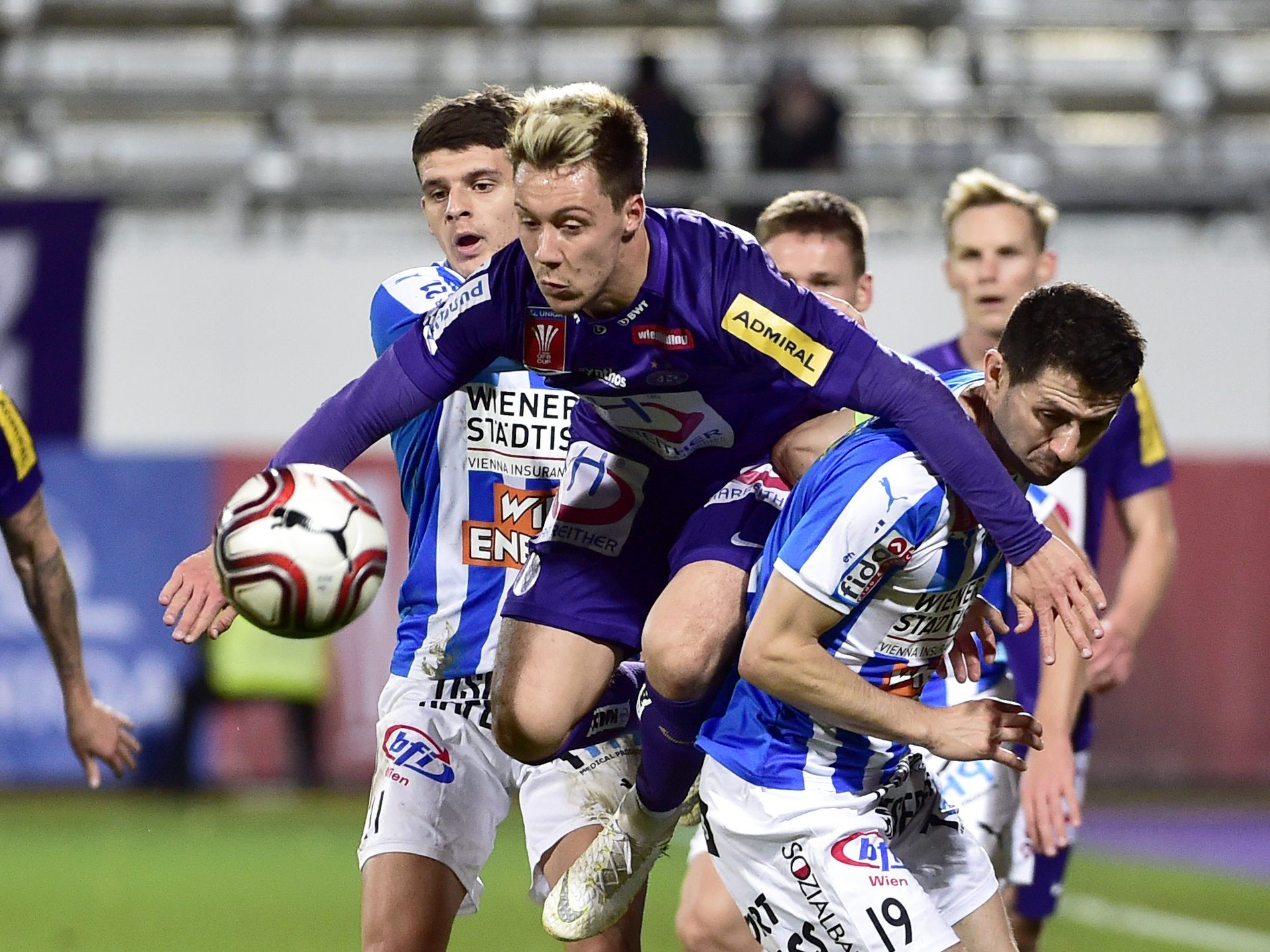 Austria Wien gewann gegen den FAC 3:1.