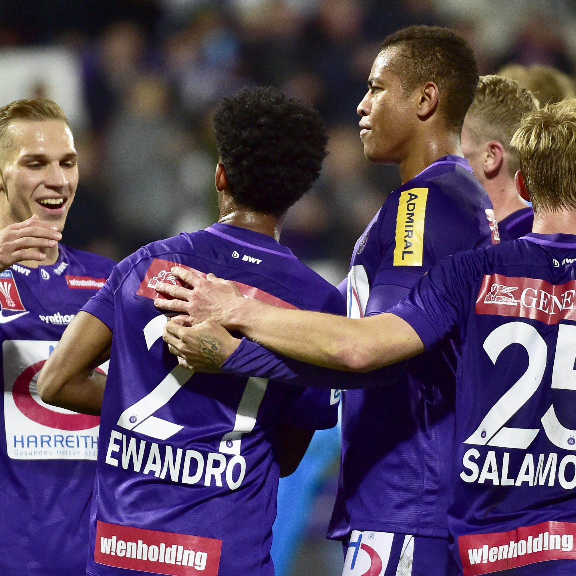 Austria Wien gewinnt das ÖFB-Cup-Match gegen FAC mit 3:1.