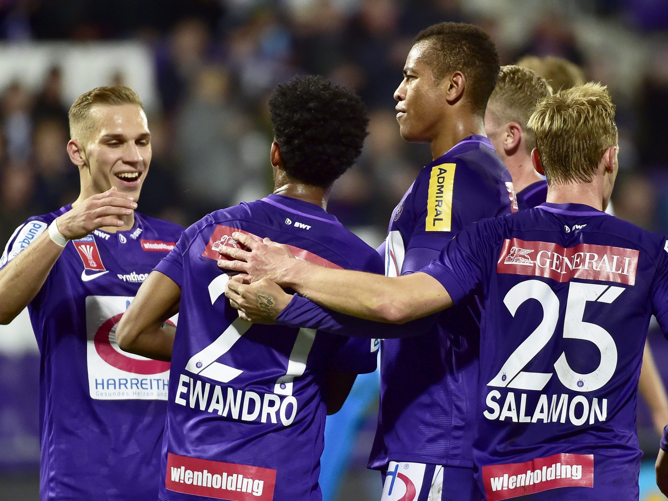 Austria Wien gewinnt das ÖFB-Cup-Match gegen FAC mit 3:1.