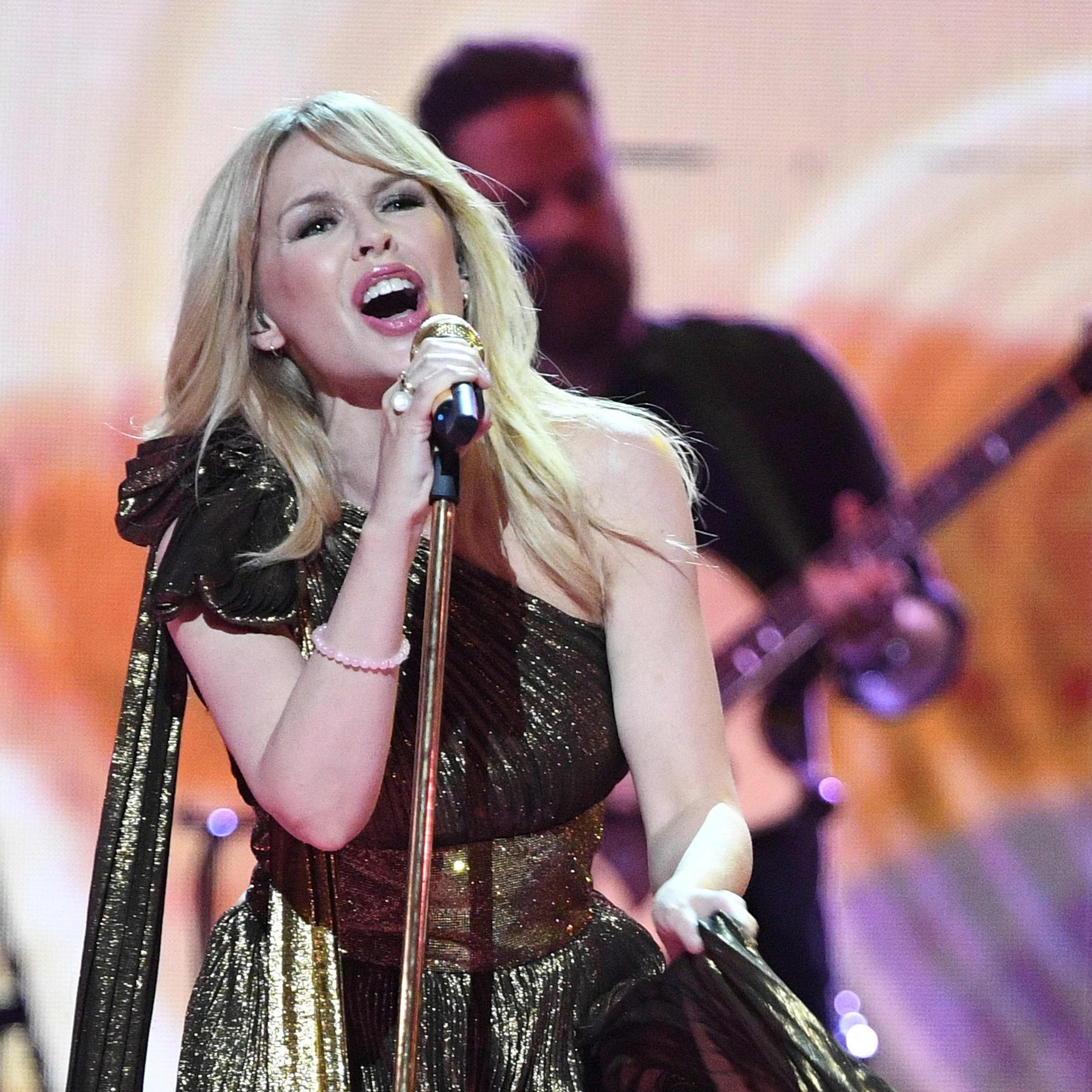 Kylie Minogue präsentiert ihre "Golden"-Tour im Wiener Gasometer.