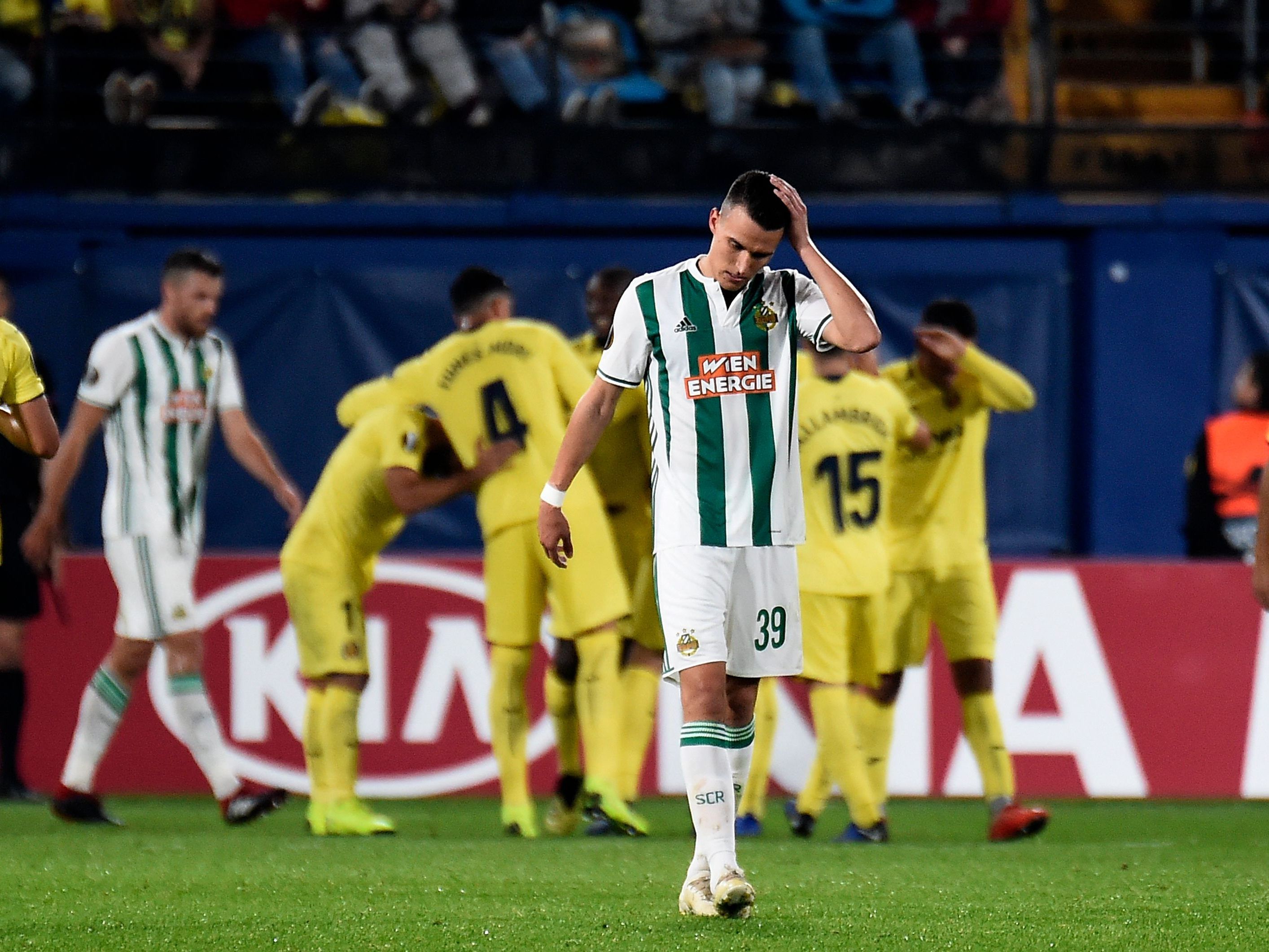 Rapid Wien musste sich in der Europa League mit 0:5 geschlagen geben.