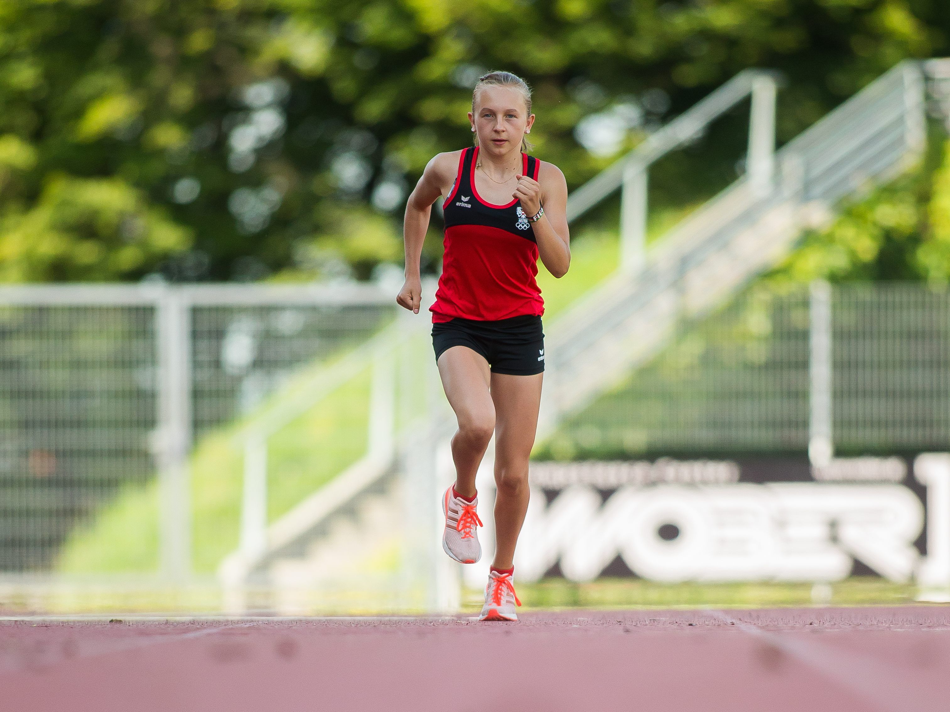 Anna-Sophie beim Training