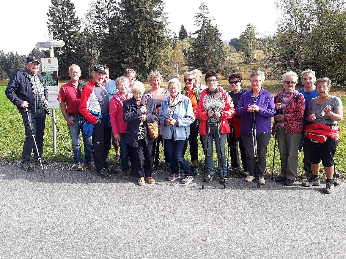Die Wanderer bei der Abschlusswanderung