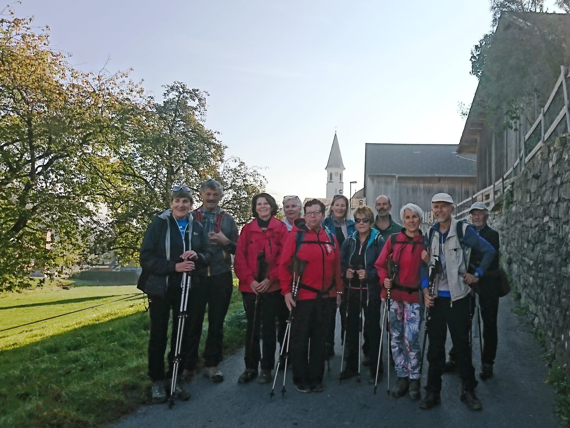 Freundeskreis Radteam perpedales auf dem Weg nach Dünserberg