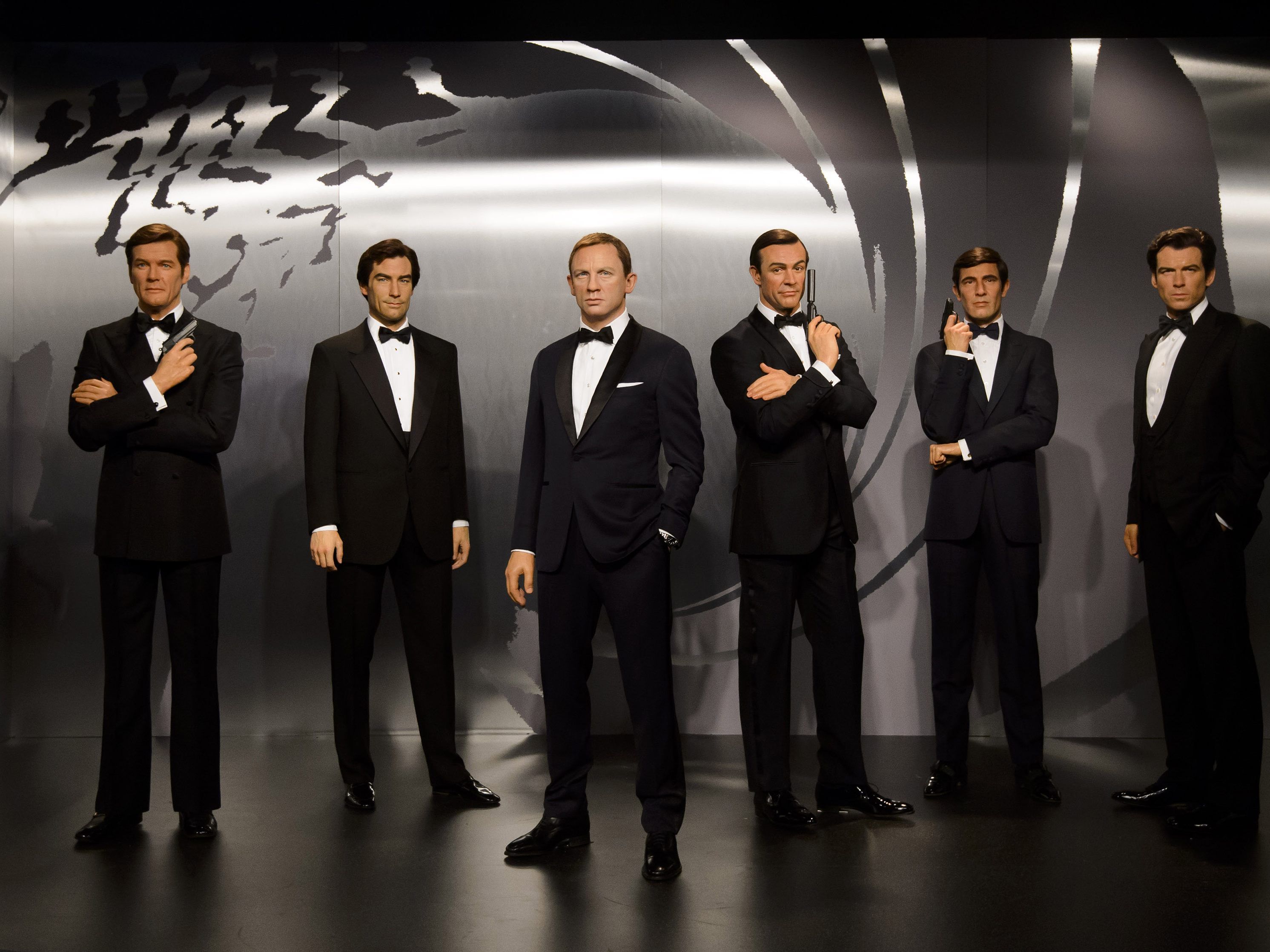 Alle sechs James Bonds ziehen in das Wiener Madame Tussauds. Alle sechs James Bonds ziehen in das Wiener Madame Tussauds.