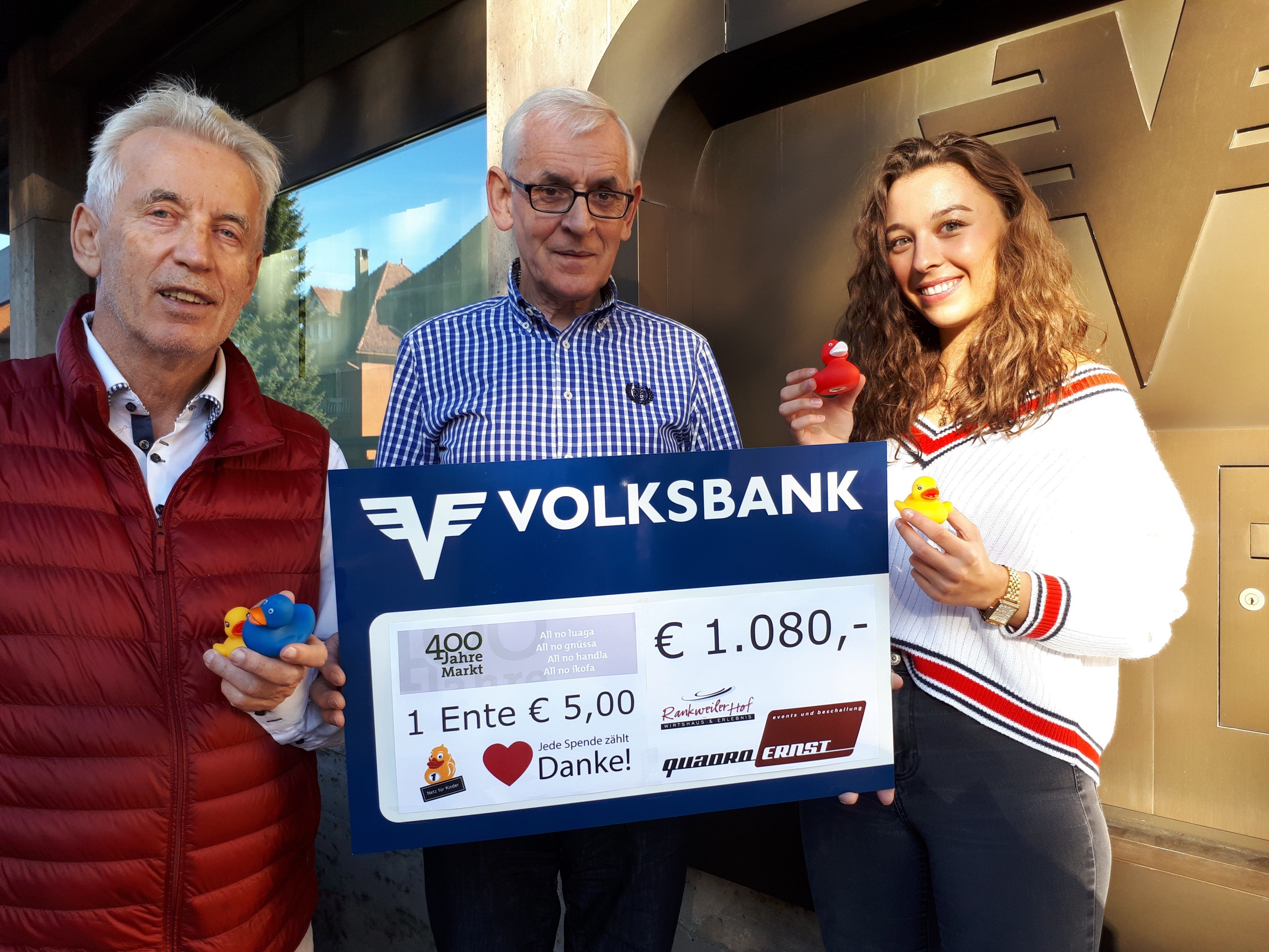 Scheckübergabe im "Rankweiler Hof"